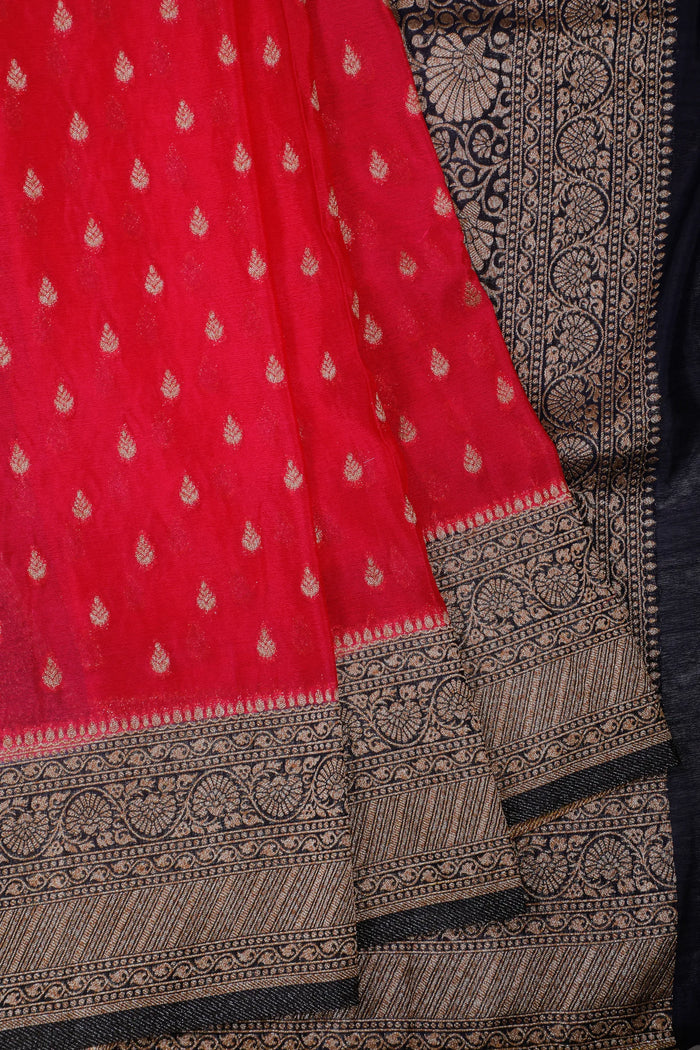 Pink Powerloom Designer Saree