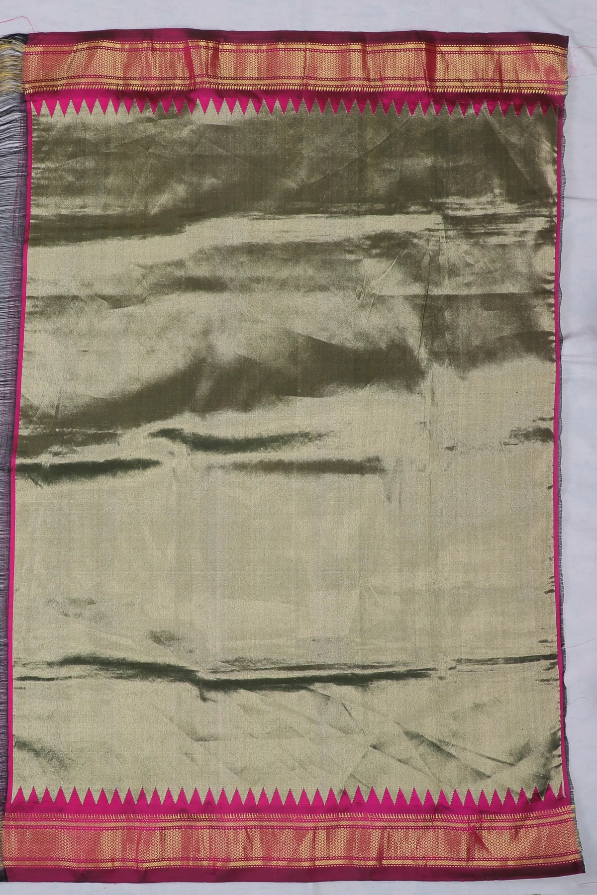 Wine Handloom Pure Silk Paithani Saree - Raja Dinkar Kelkar Museum Special