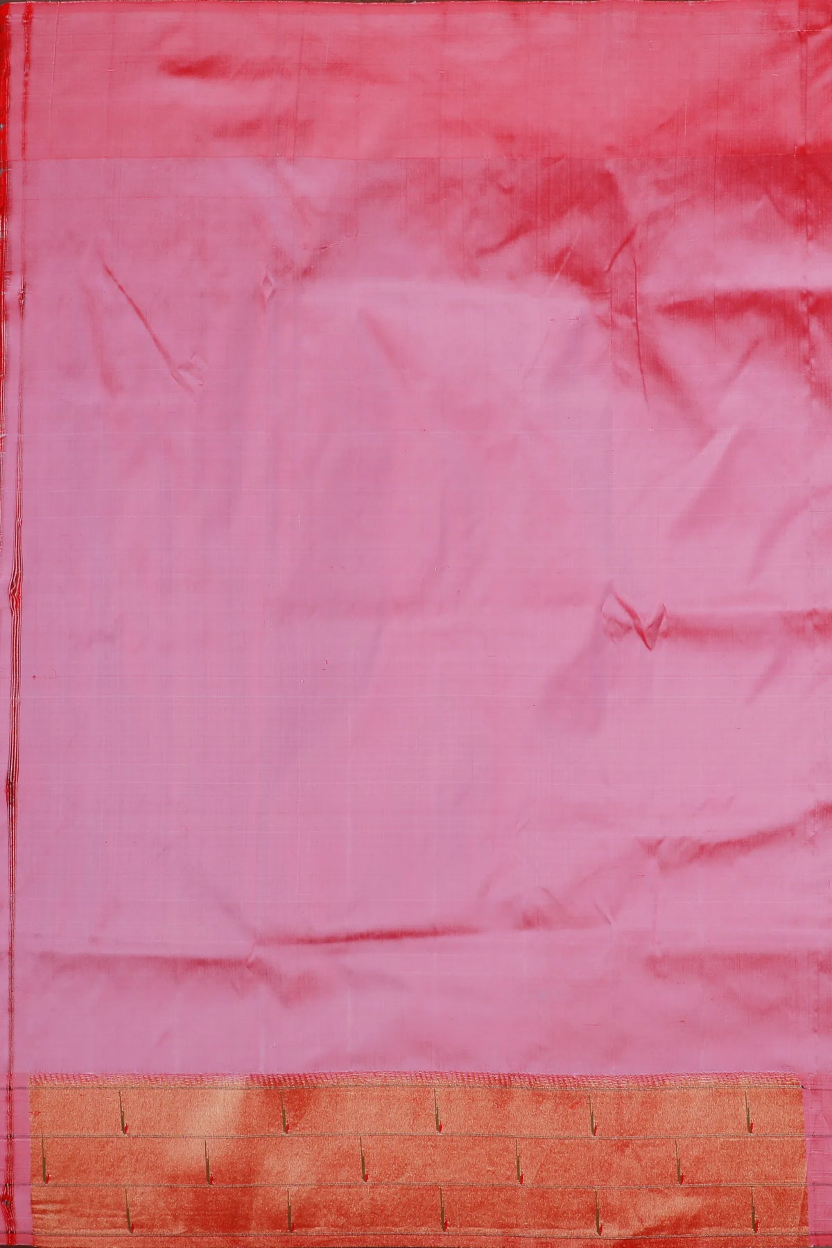Baby Pink Handloom Pure Silk Muniya Paithani Saree