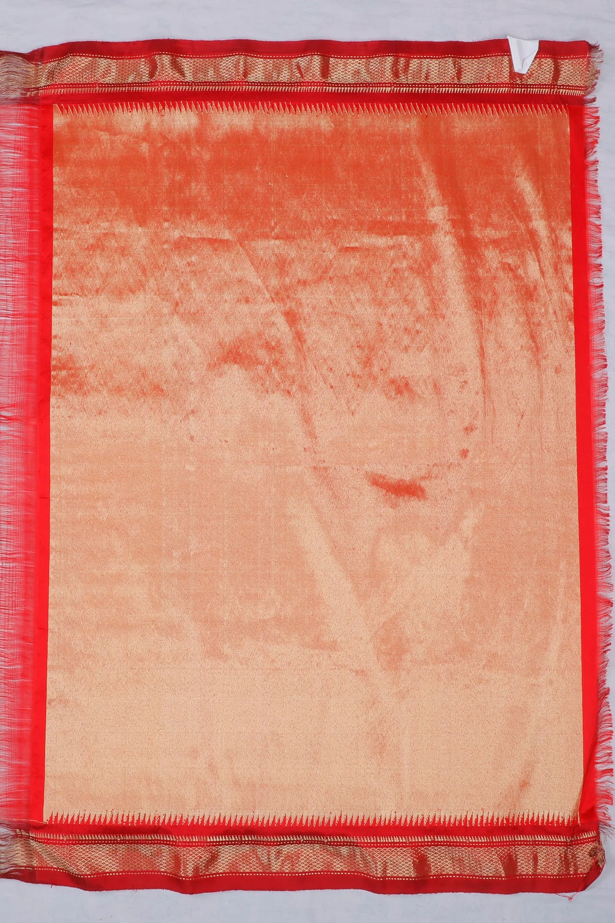 Red Handloom Pure Silk Paithani Saree with Chandrakala Design