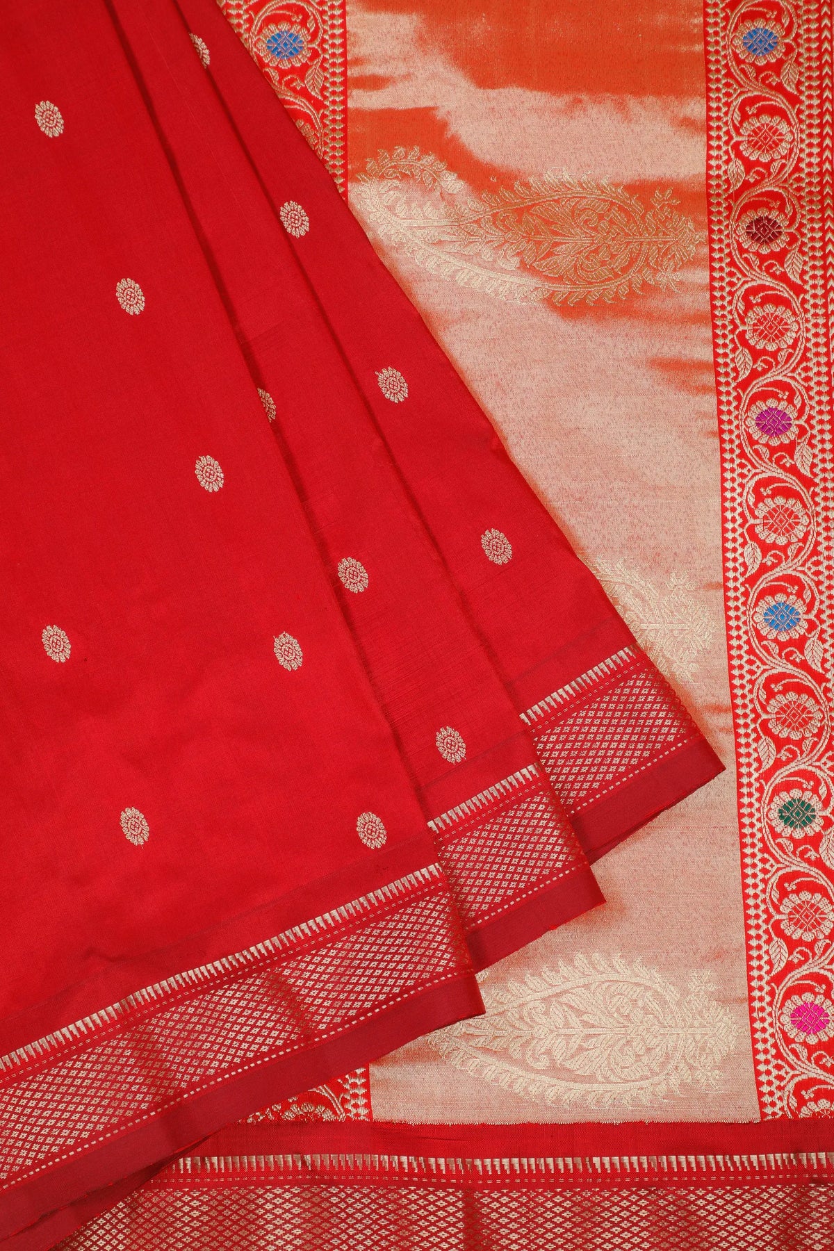 Red Handloom Pure Silk Paithani Saree