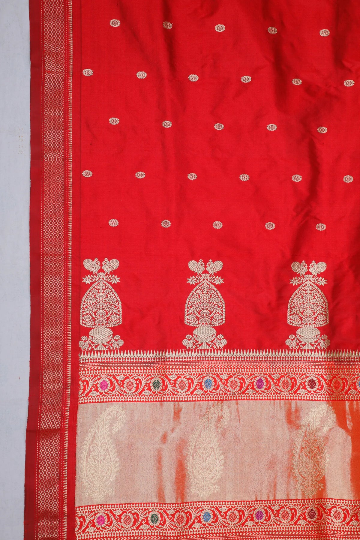 Red Handloom Pure Silk Paithani Saree
