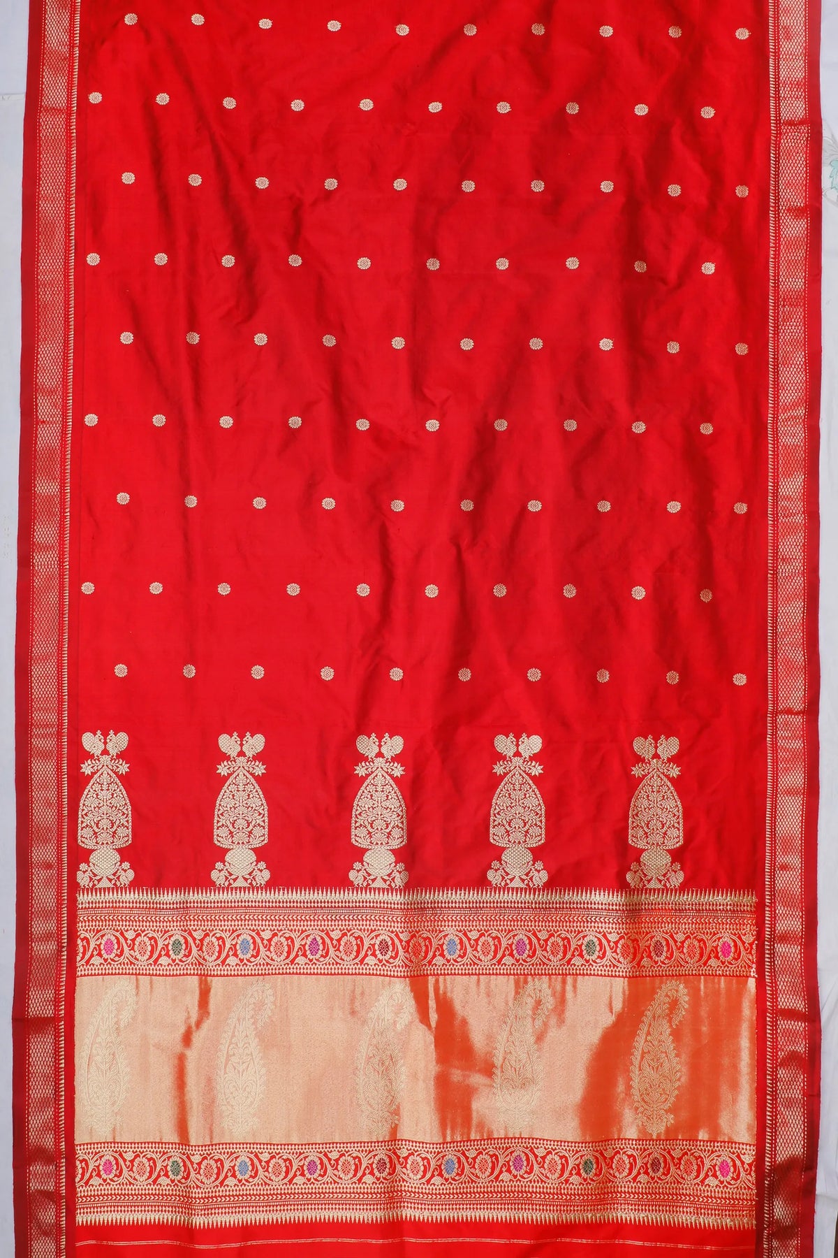 Red Handloom Pure Silk Paithani Saree