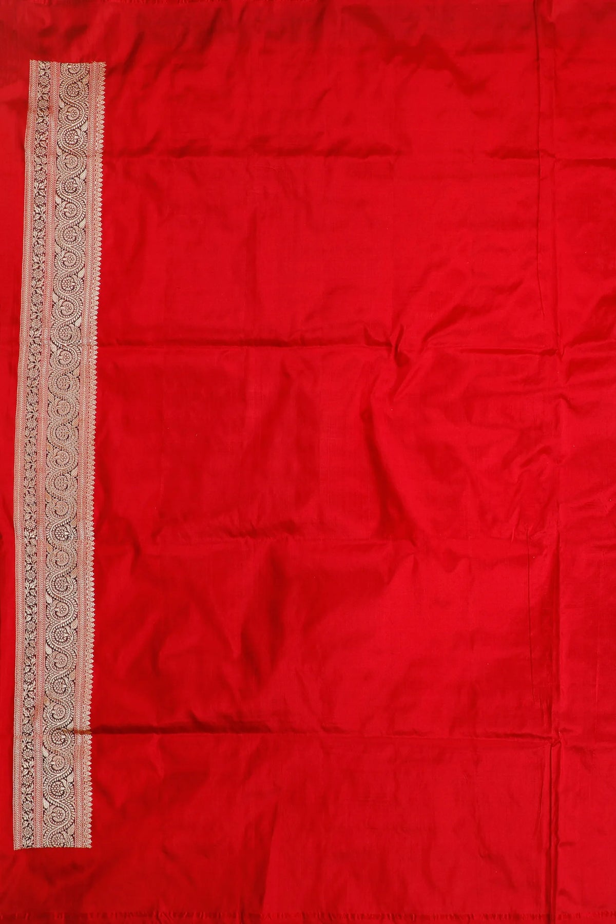 Red Handloom Real Zari Pure Silk Benarasi Saree