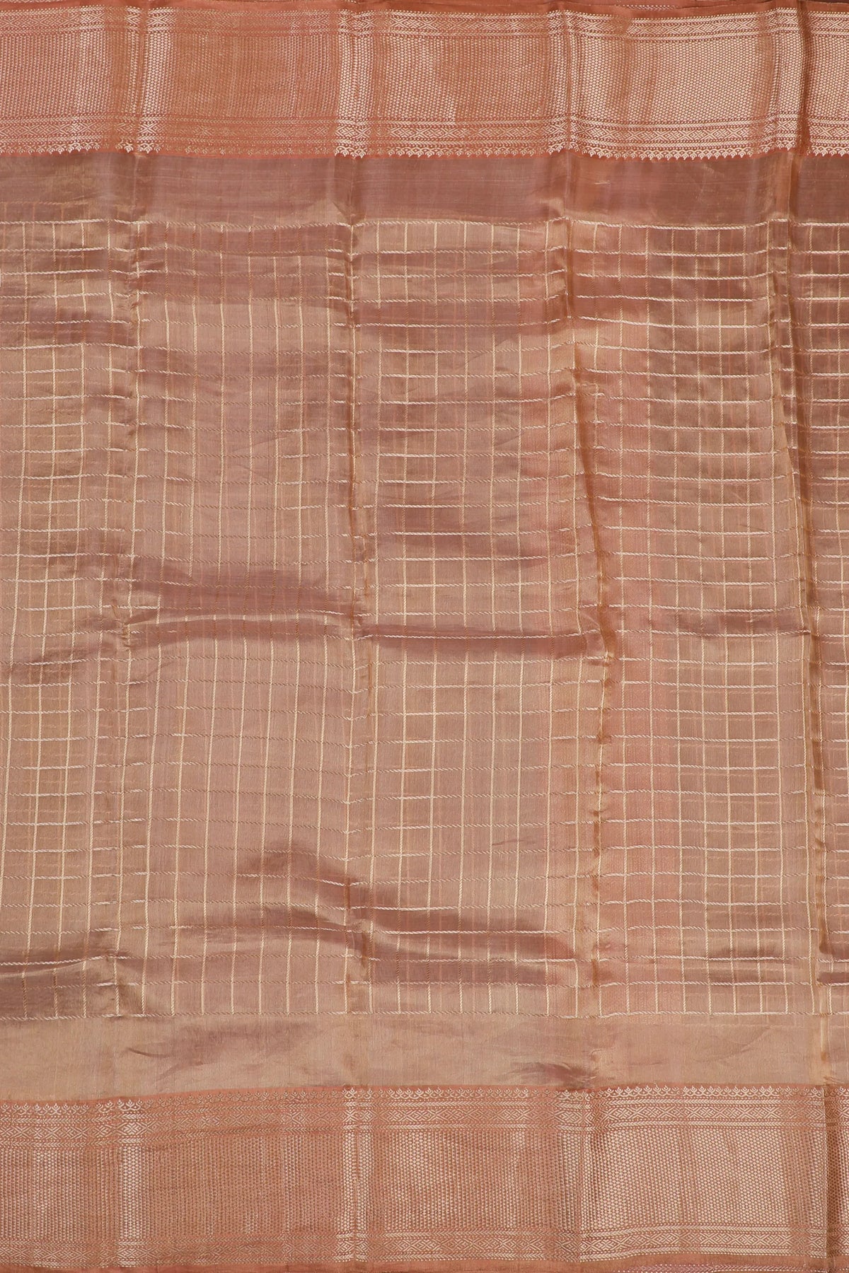 Golden Handloom Chanderi Mashru Silk Saree