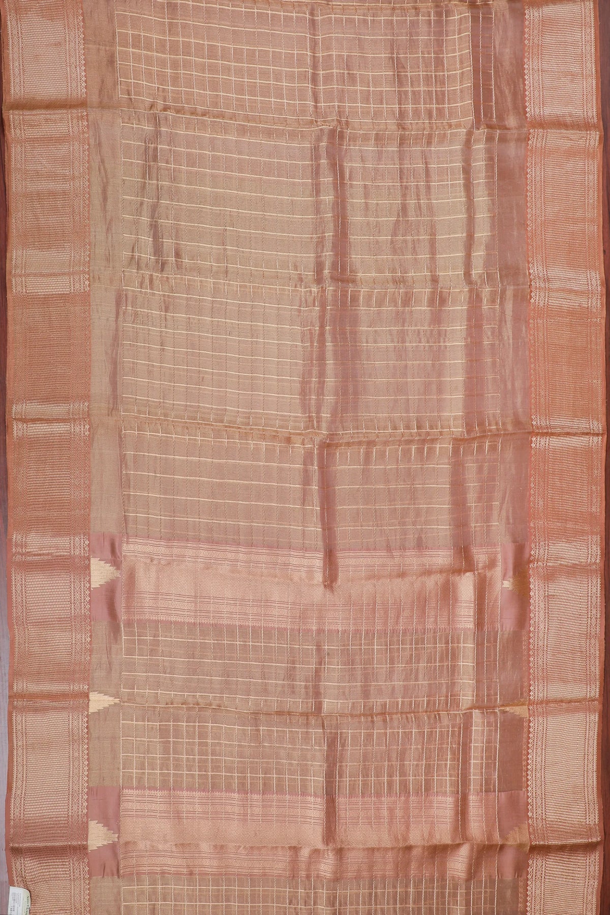 Golden Handloom Chanderi Mashru Silk Saree
