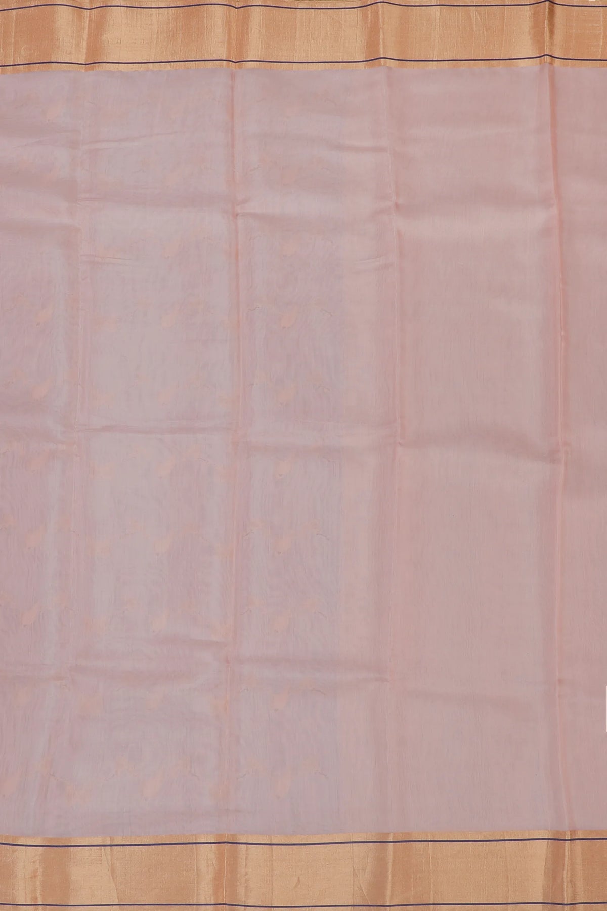 Baby Pink Handloom Chanderi Mashru Silk Saree