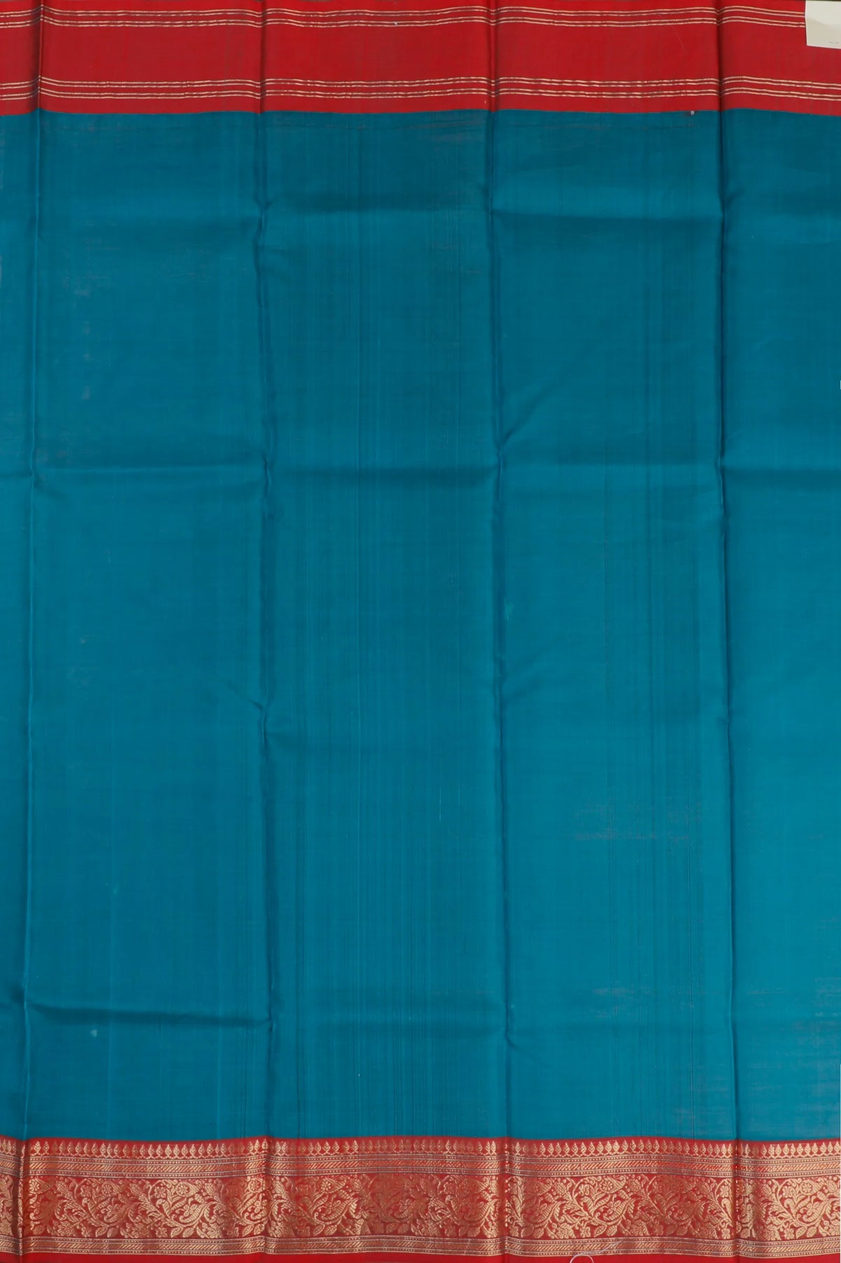 Peacock Green Handloom Pure Silk Chanderi Saree