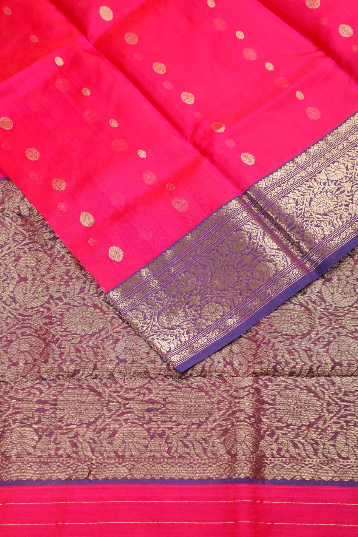 Pink Handloom Pure Silk Chanderi Saree