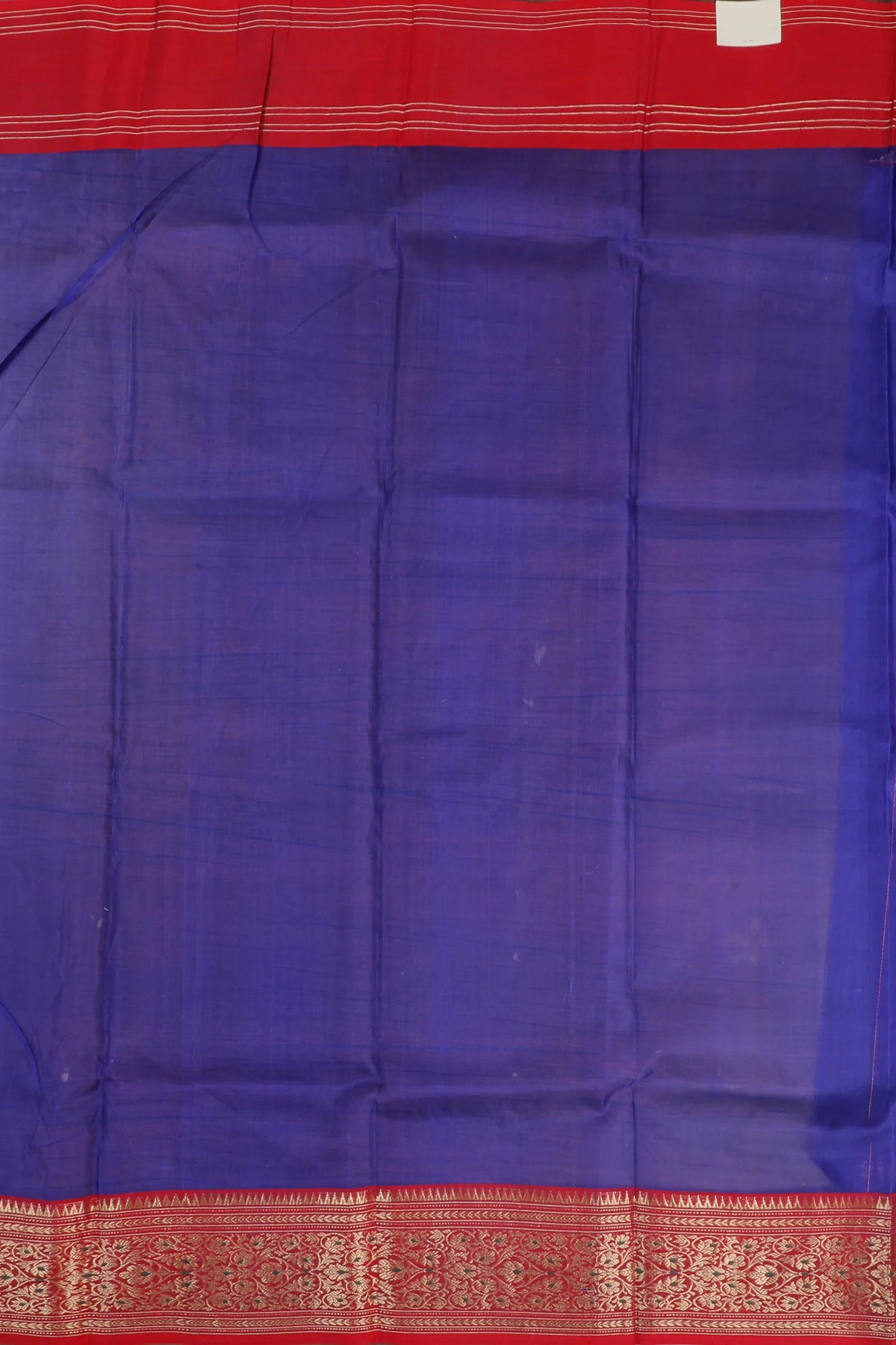 Navy Blue Handloom Pure Silk Chanderi Saree