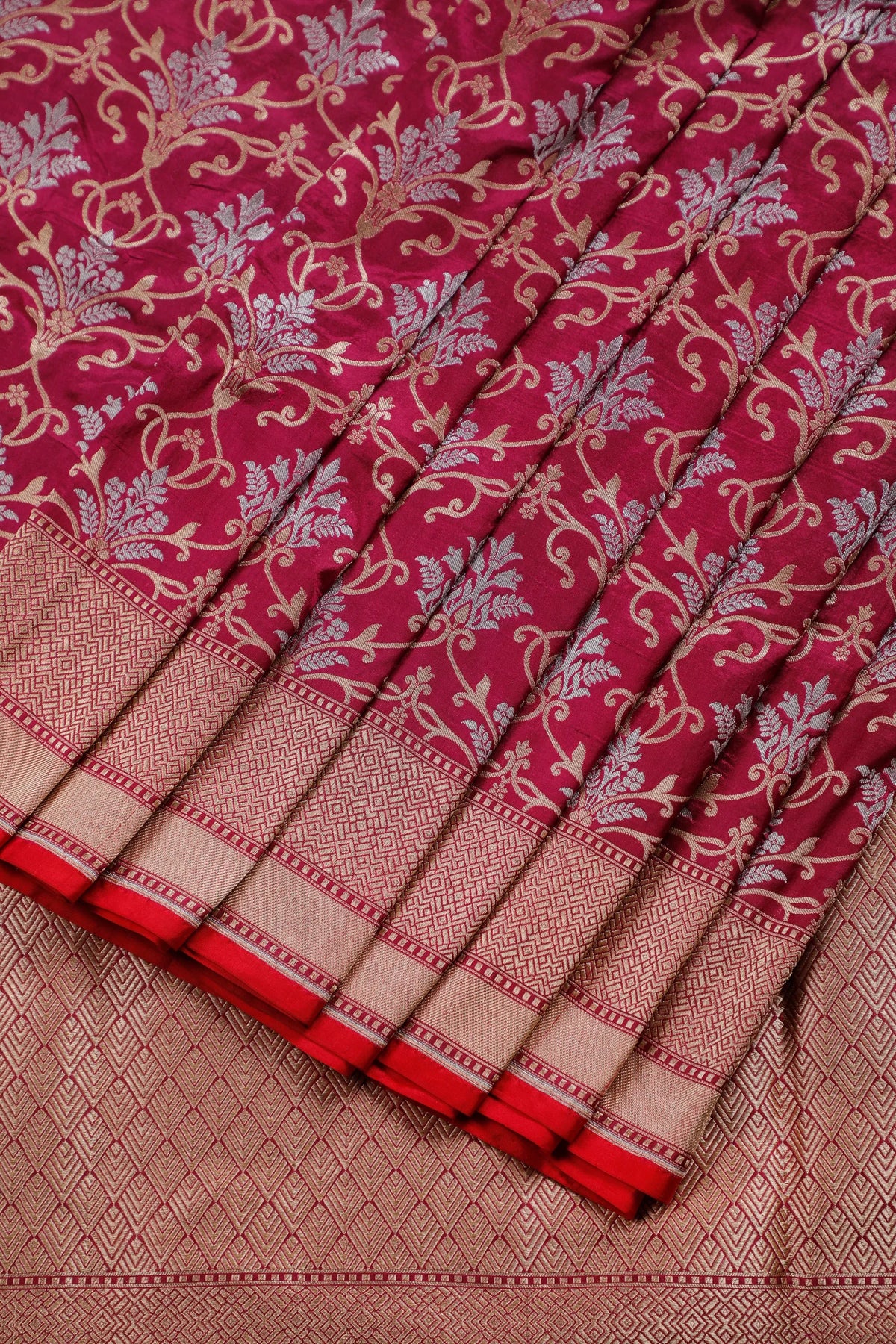 Purple Handloom Benarasi Katan Silk Saree
