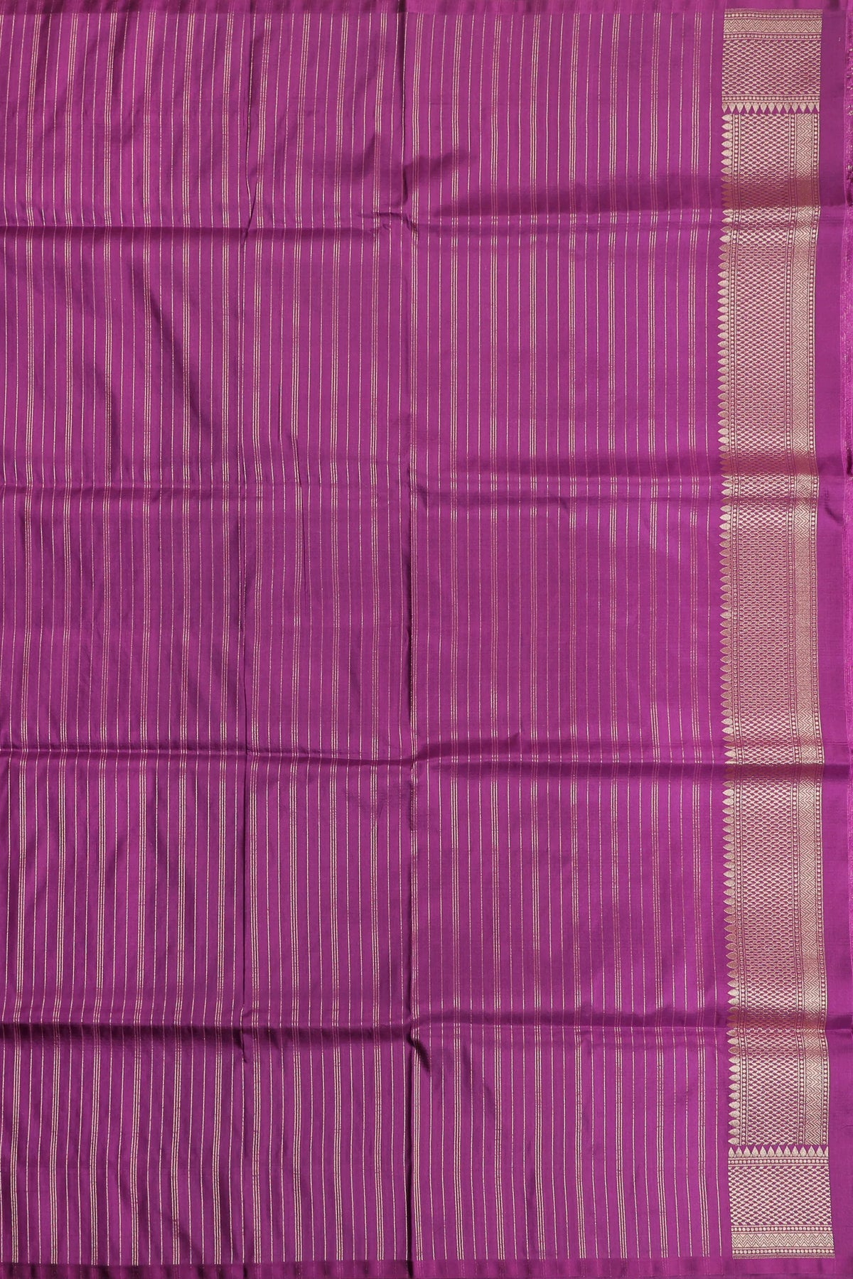 Purple Handloom Benarasi Pure Silk Saree