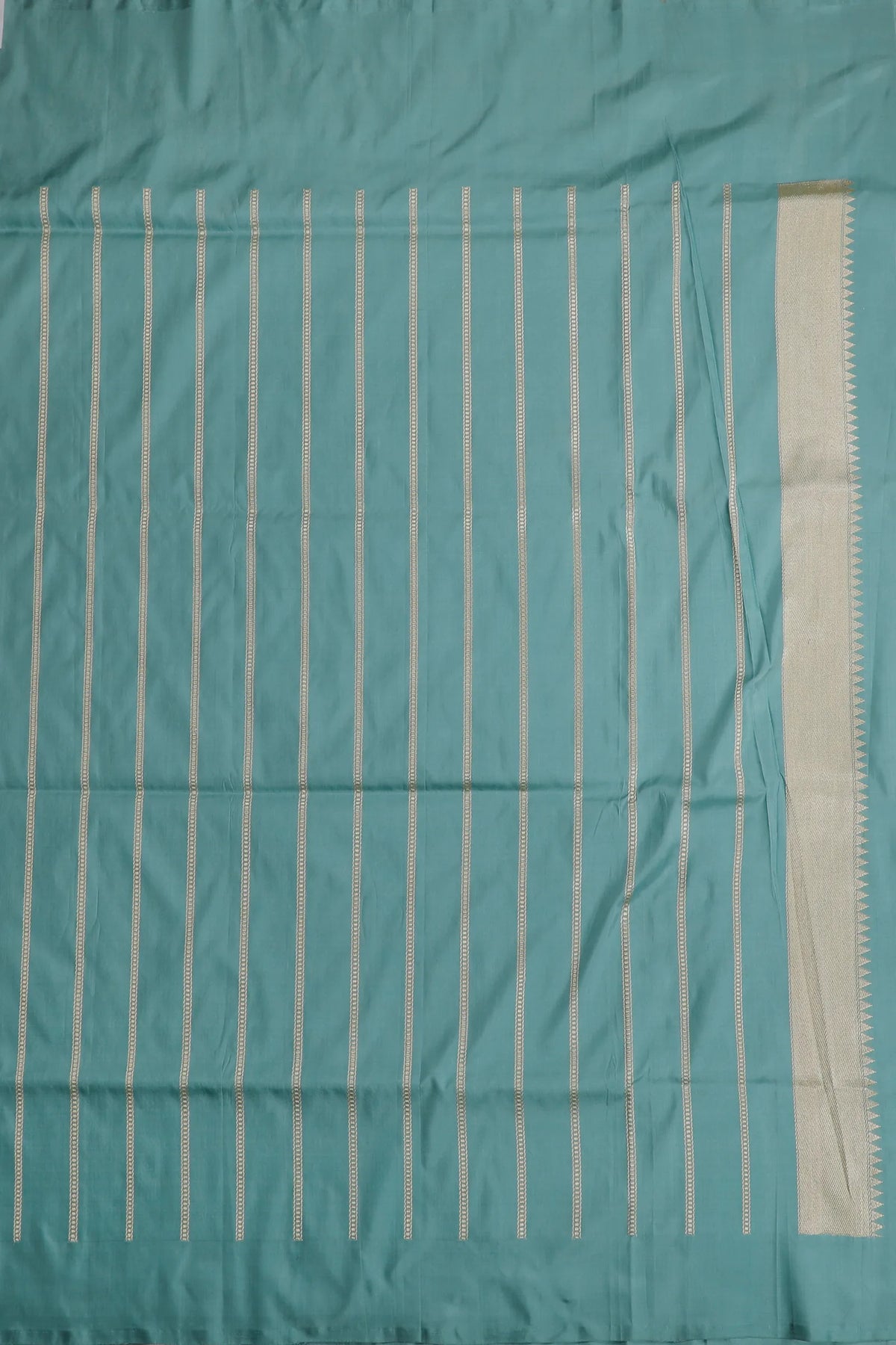 Pastel Blue Benarasi Katan Pure Silk Saree