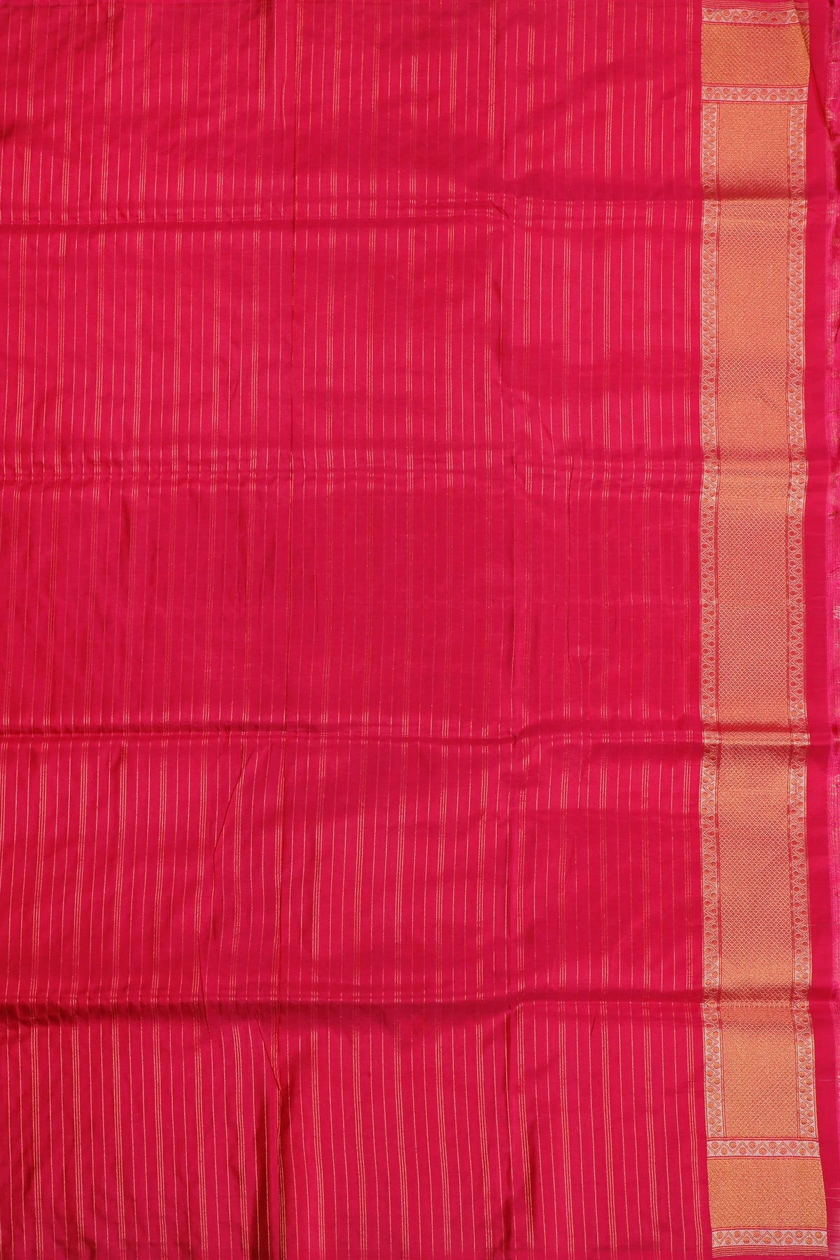 Raani Pink Benarasi Katan Pure Silk Saree