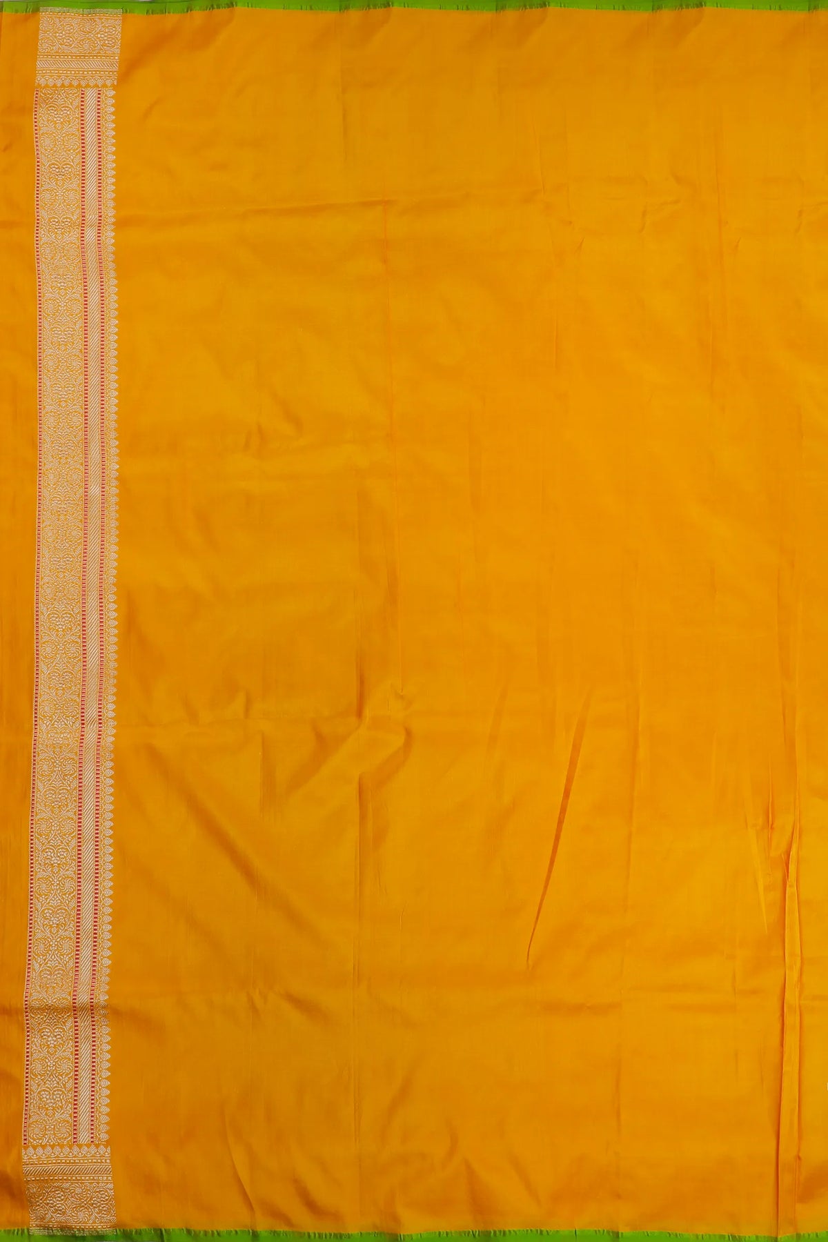 Fresh Yellow Handloom Benarasi Katan Silk Saree - Kadhua Weaving