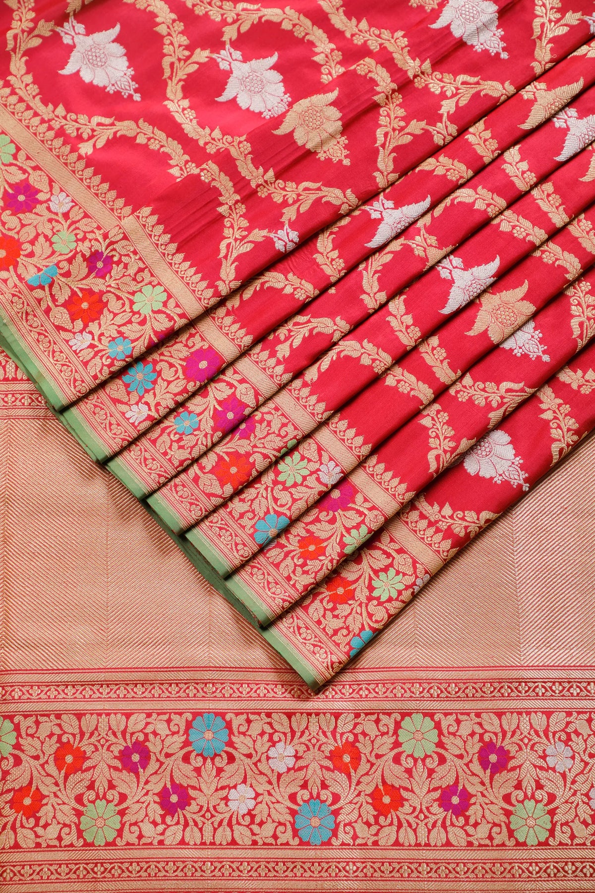 Wine Handloom Benarasi Katan Silk Saree