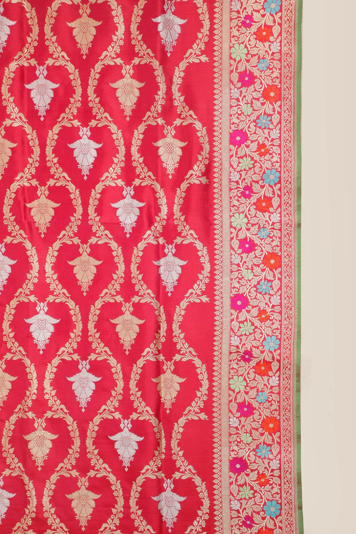 Wine Handloom Benarasi Katan Silk Saree