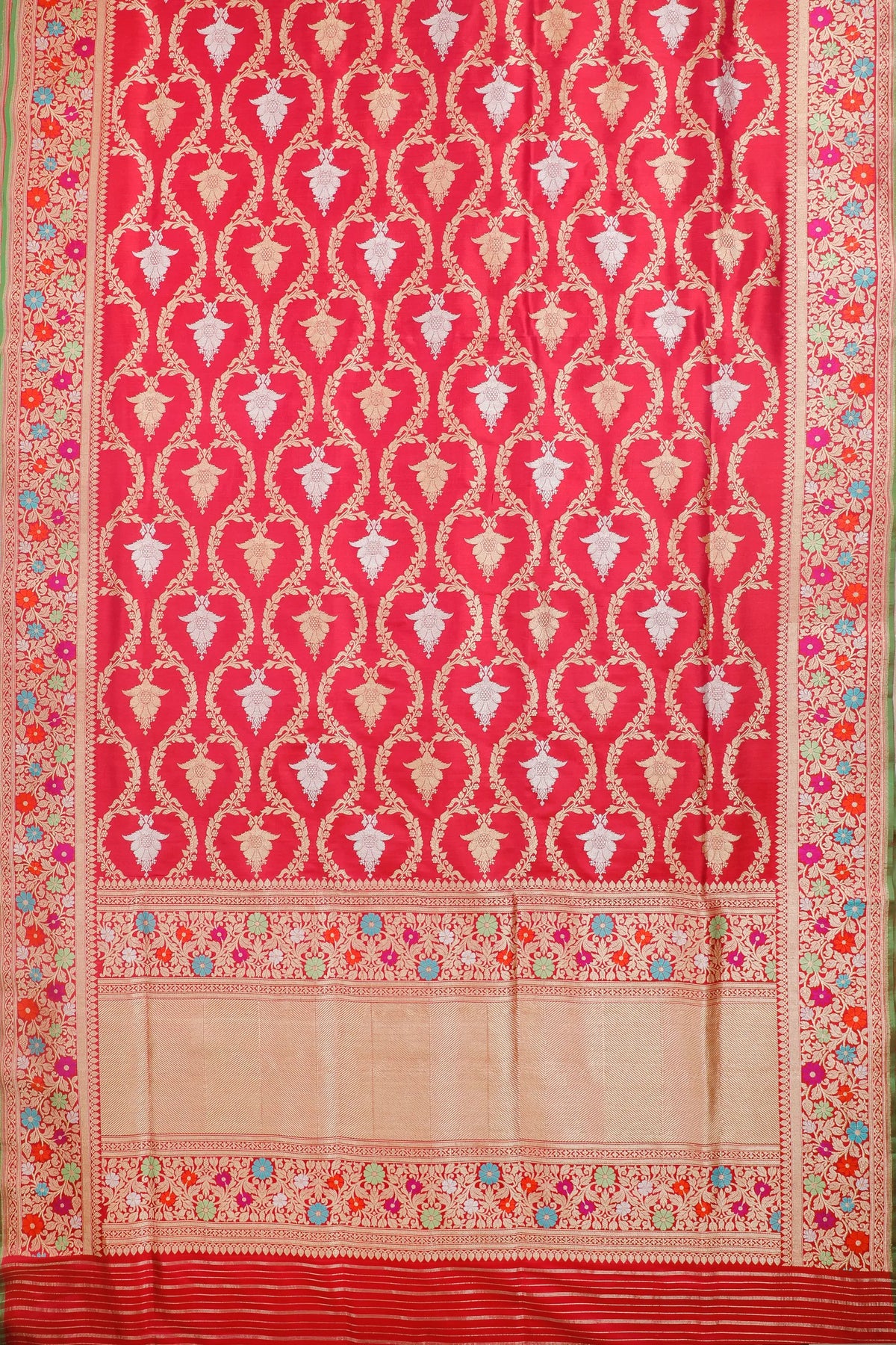 Wine Handloom Benarasi Katan Silk Saree