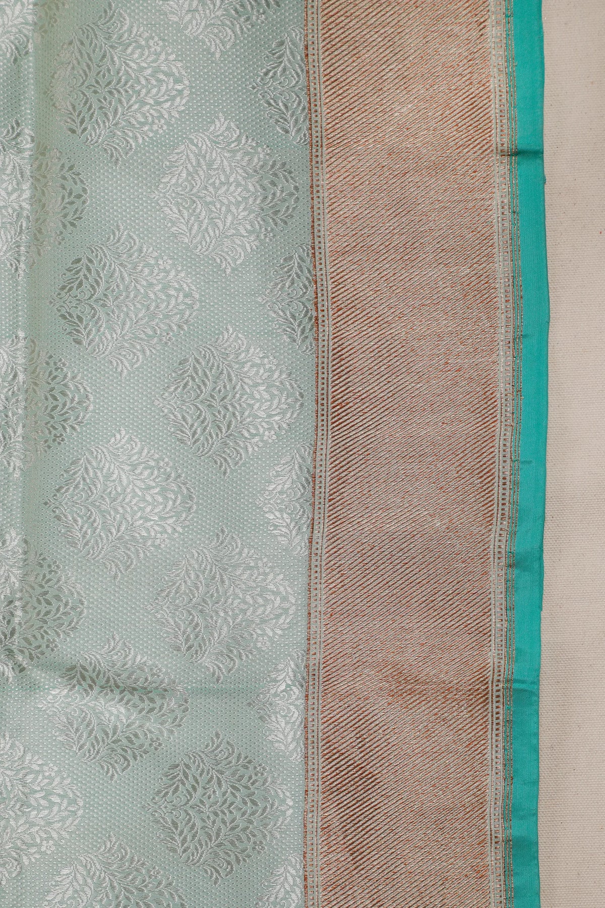 Pista Green Handloom Benarasi Katan Silk Saree