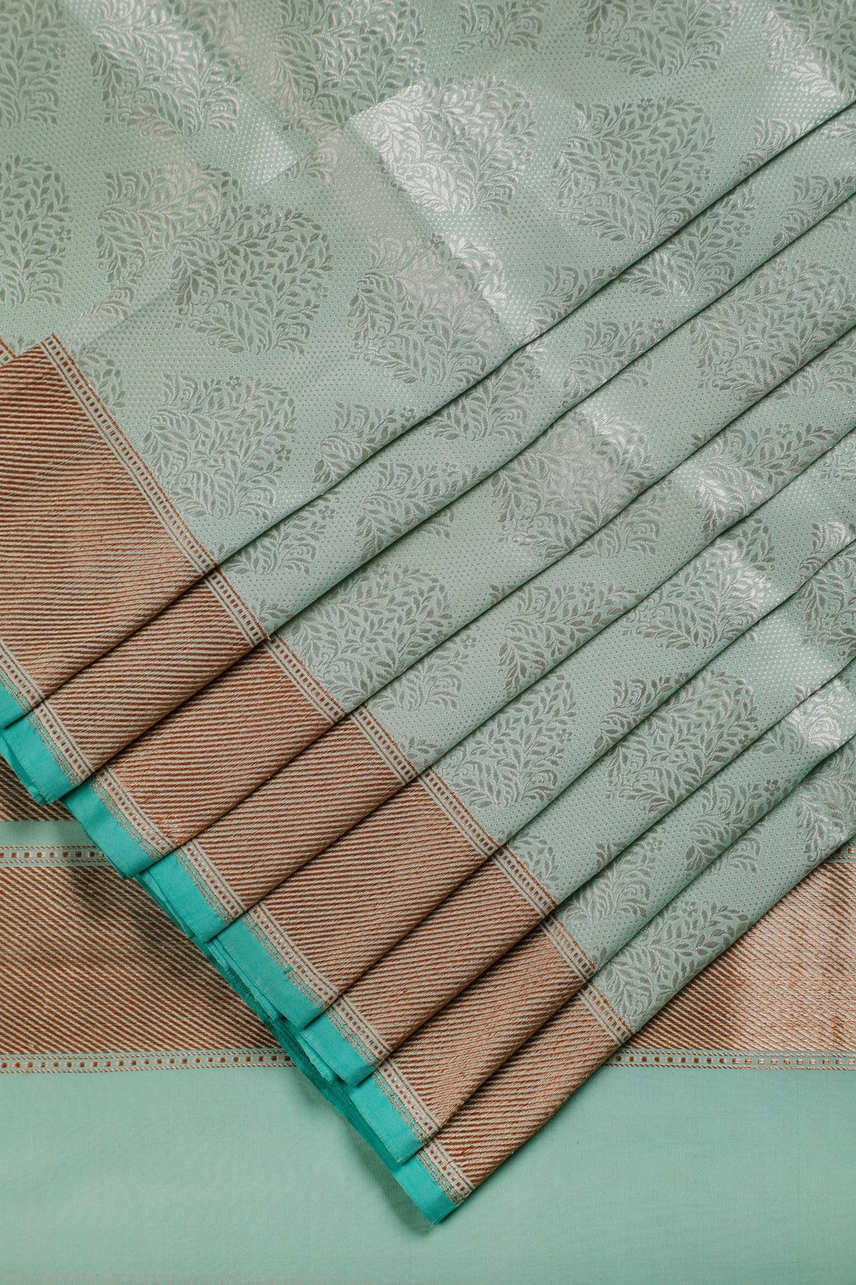 Pista Green Handloom Benarasi Katan Silk Saree