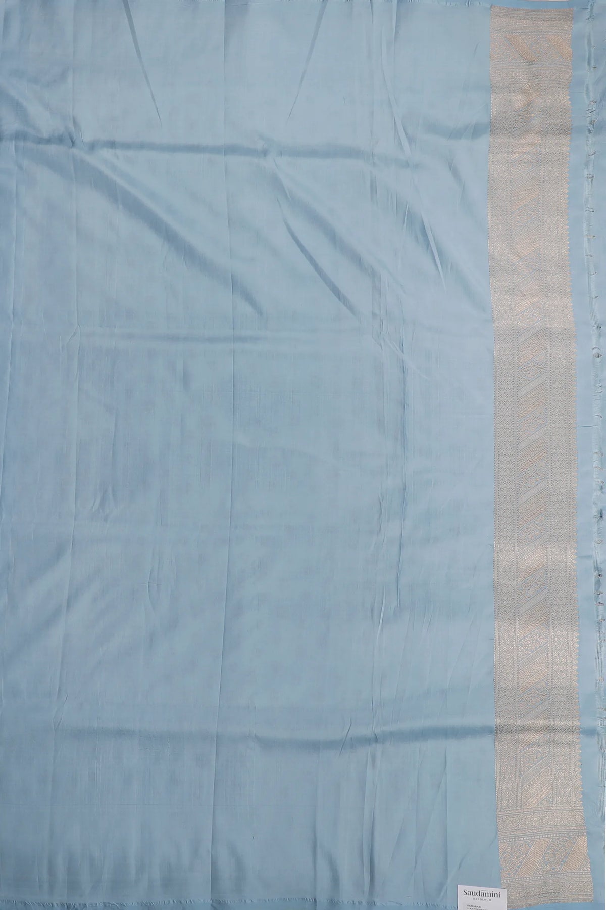Navy Blue Handloom Benarasi Katan Silk Saree