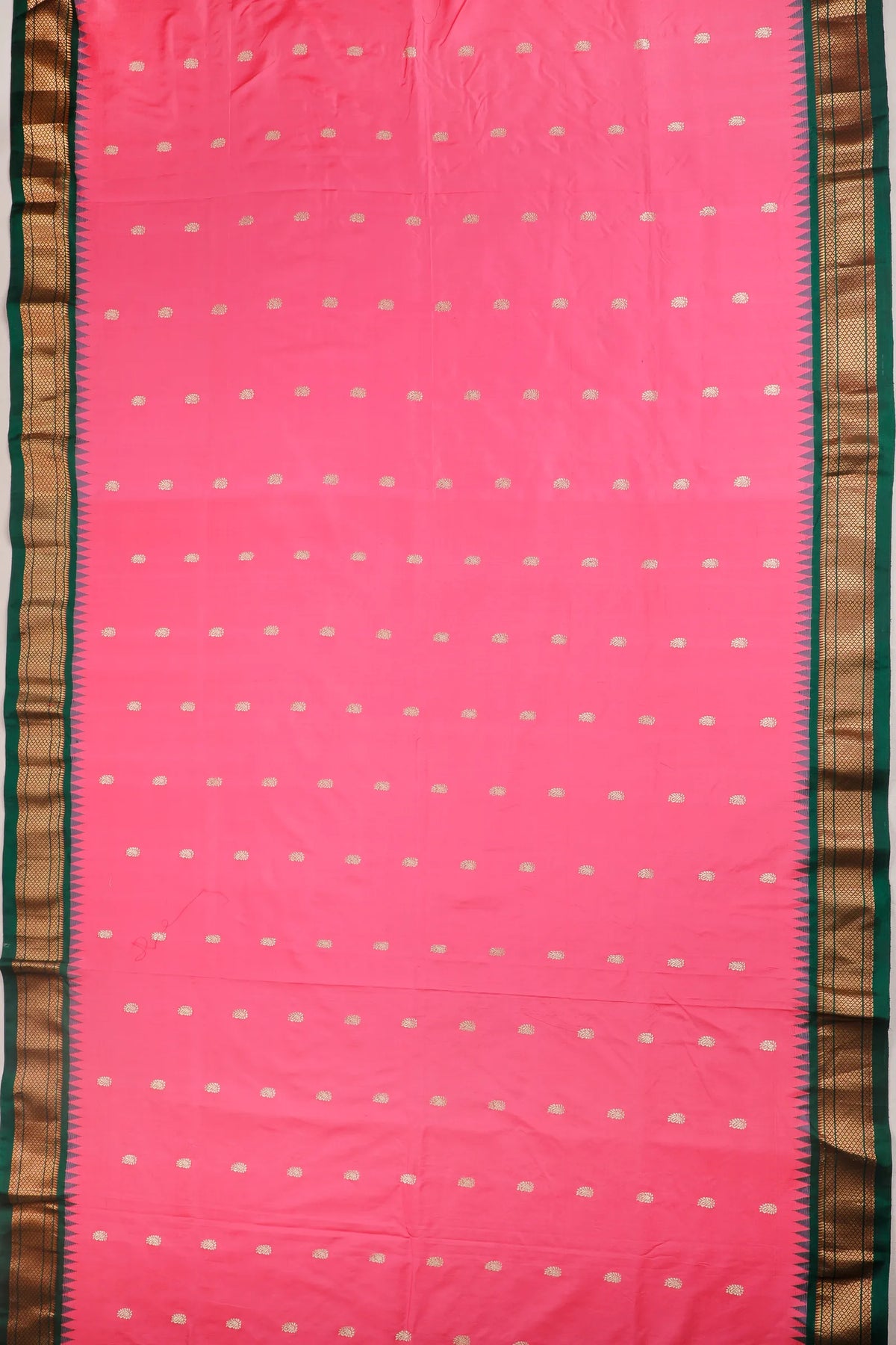 Pink Revival Pure Silk Handloom Paithani with Kadiyal Weave