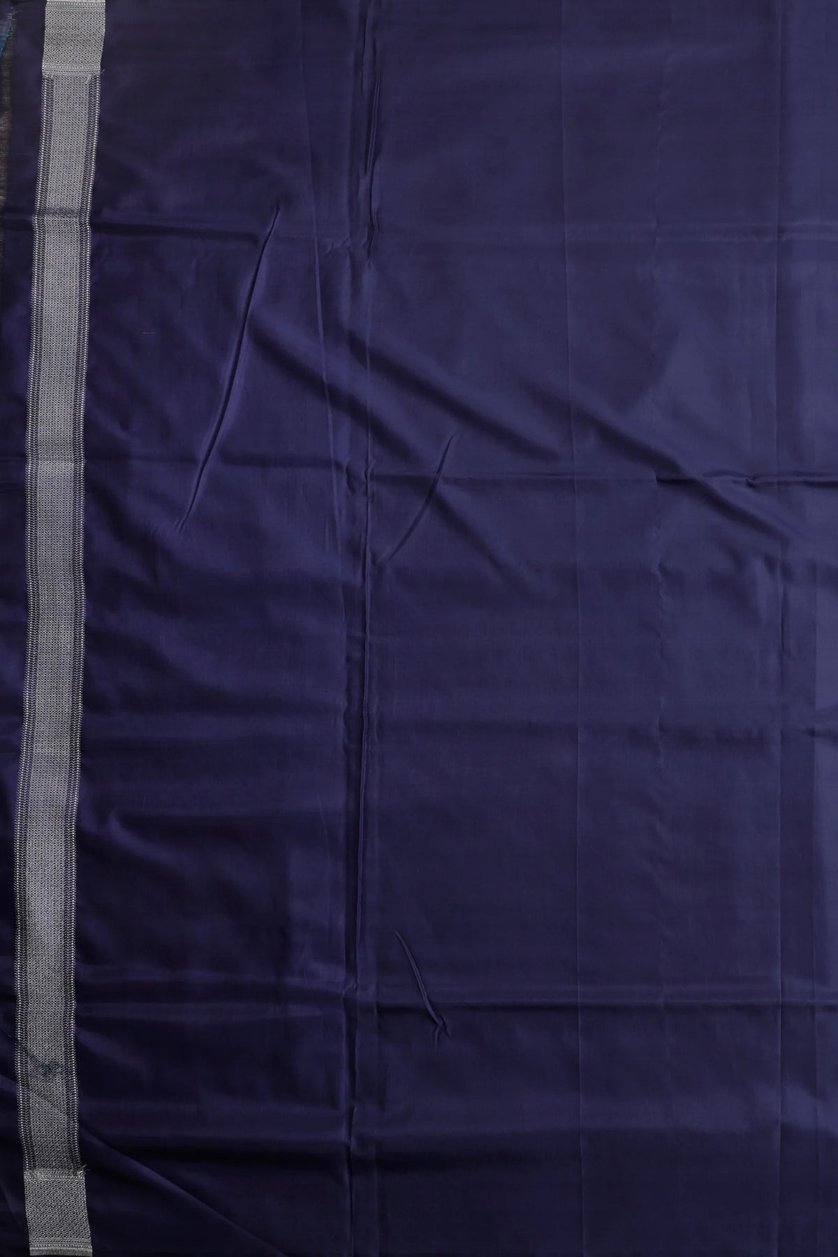 Ink Blue Handloom Benarasi Katan Silk Saree - Shikargah Design
