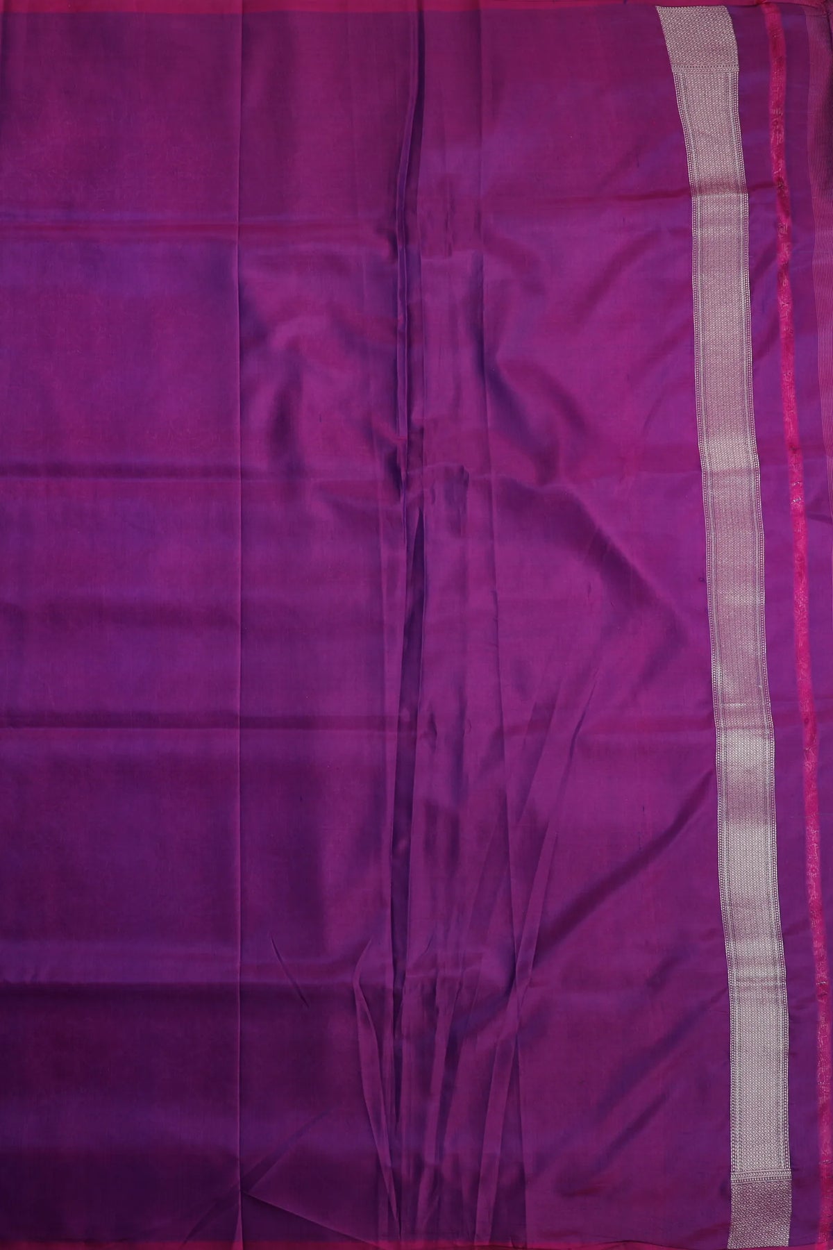 Purple Handloom Benarasi Katan Silk Saree - Shikargah Design