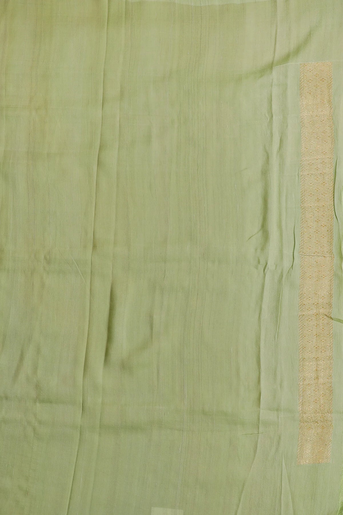 Pista Green Handloom Benarasi Tussar Moonga Pure Sillk Saree