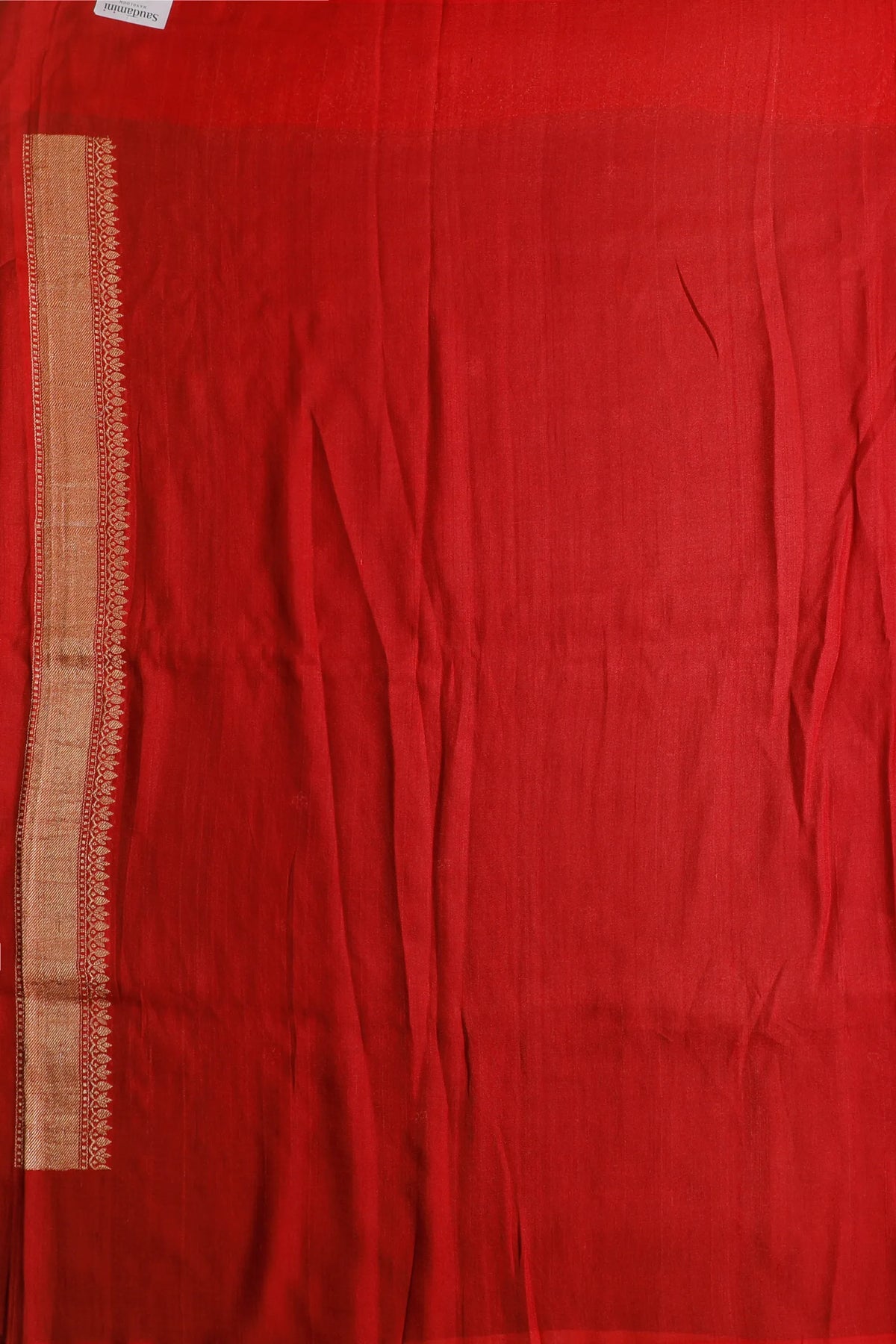Deep Purple Handloom Benarasi Tussar Moonga Pure Sillk Saree