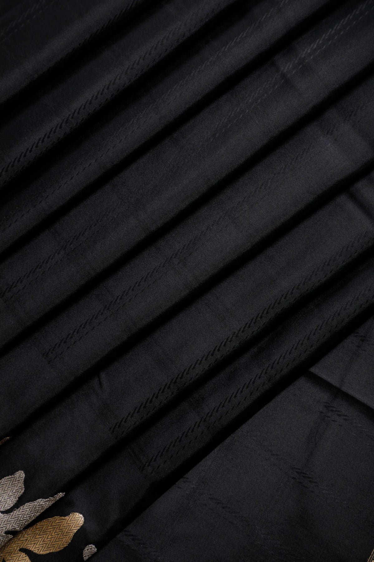 Black Benarasi Katan Pure Silk Saree