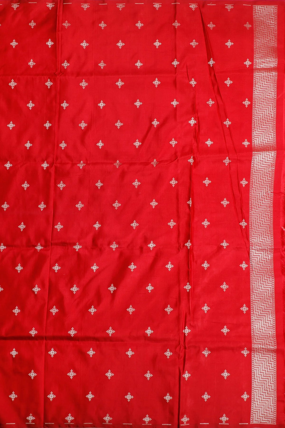 Peach Pink Handloom Benarasi Pure Silk Saree with Brocade Weave