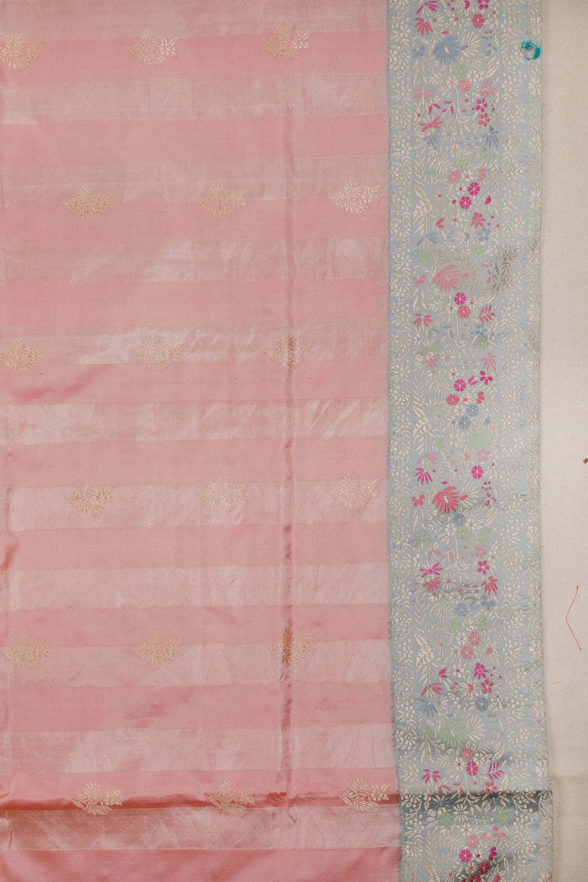 Baby Pink Benarasi Katan Pure Silk Saree