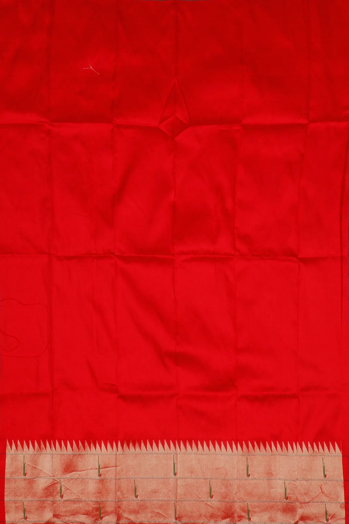 Red Handloom Pure Silk Muniya Paithani Saree