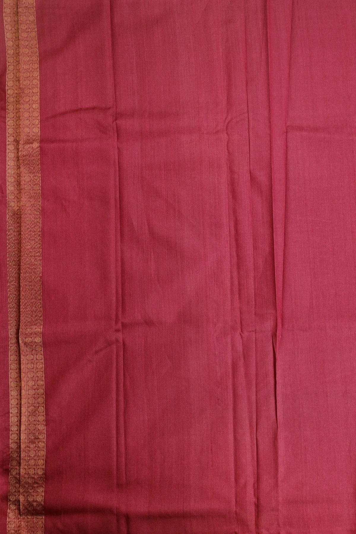 Maroon Handloom Raw Silk Saree