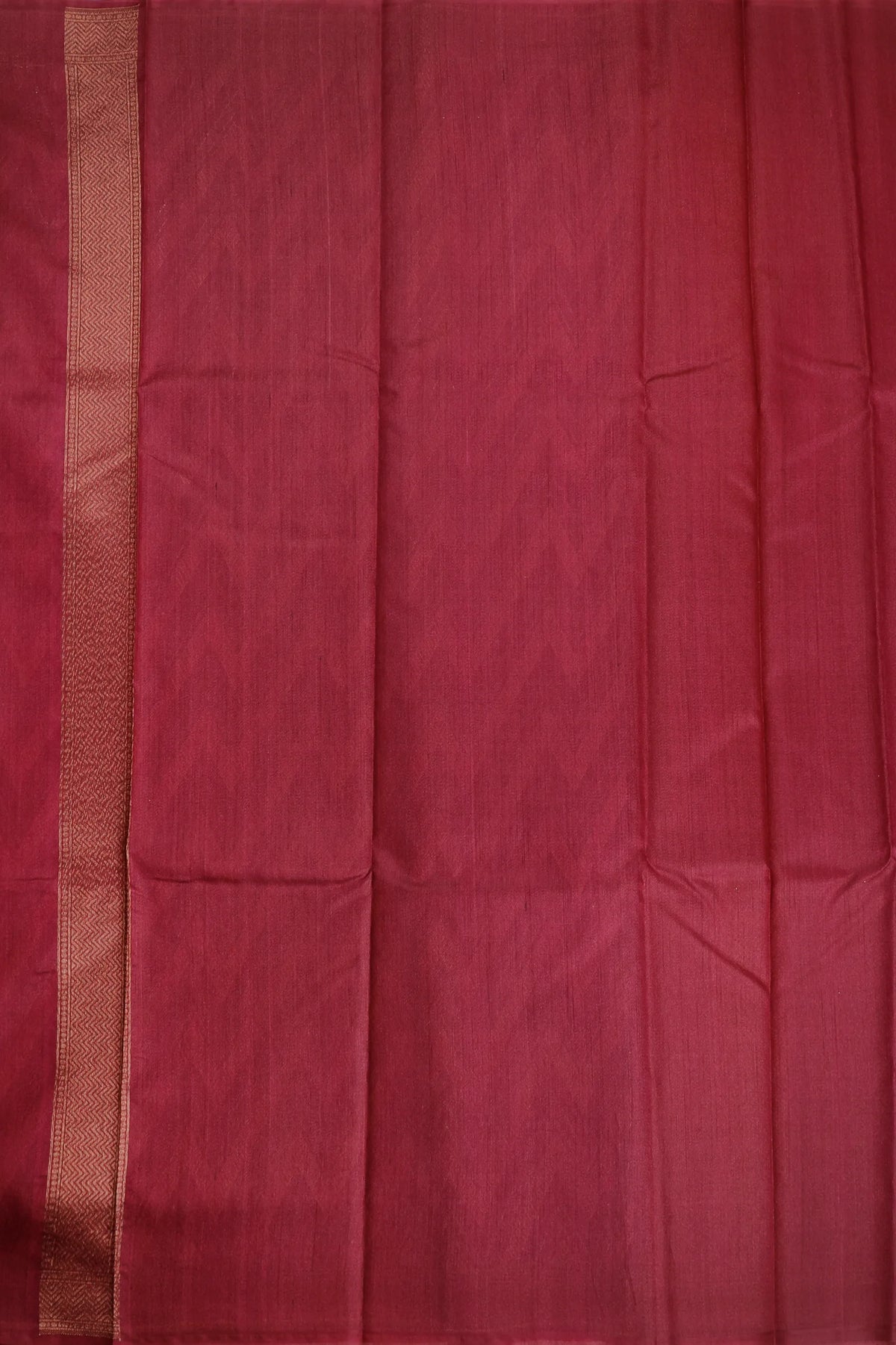 Wine Handloom Raw Silk Saree