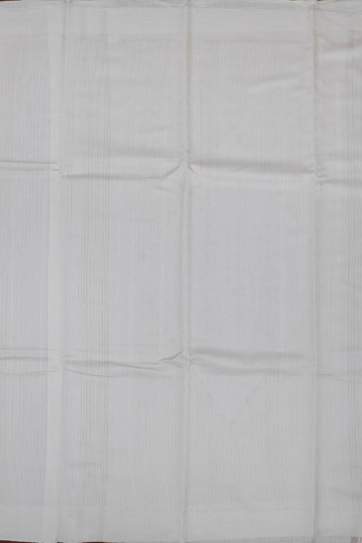 Beige Handloom Mooga Silk Tussar Saree with White Blouse Piece
