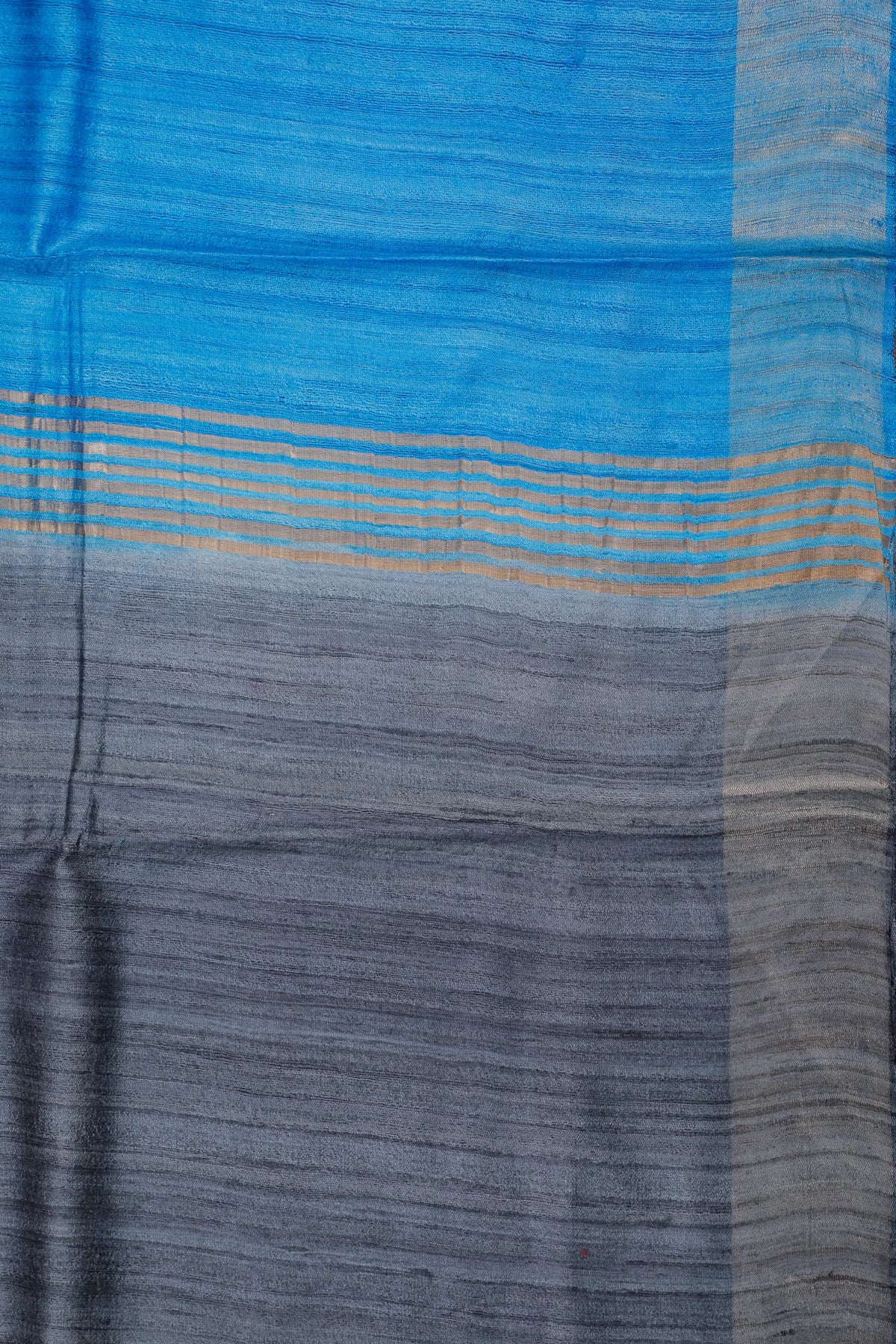 Peacock Green Handloom Ghicha Silk Tussar Saree