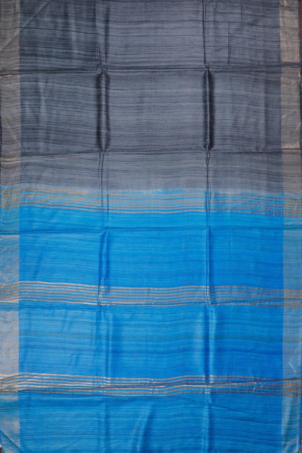 Peacock Green Handloom Ghicha Silk Tussar Saree