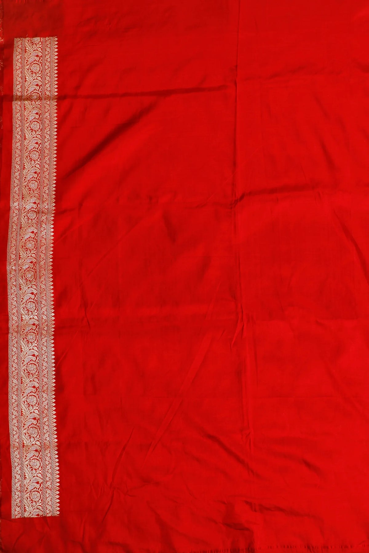 Red Handloom Real Zari Pure Silk Benarasi Saree