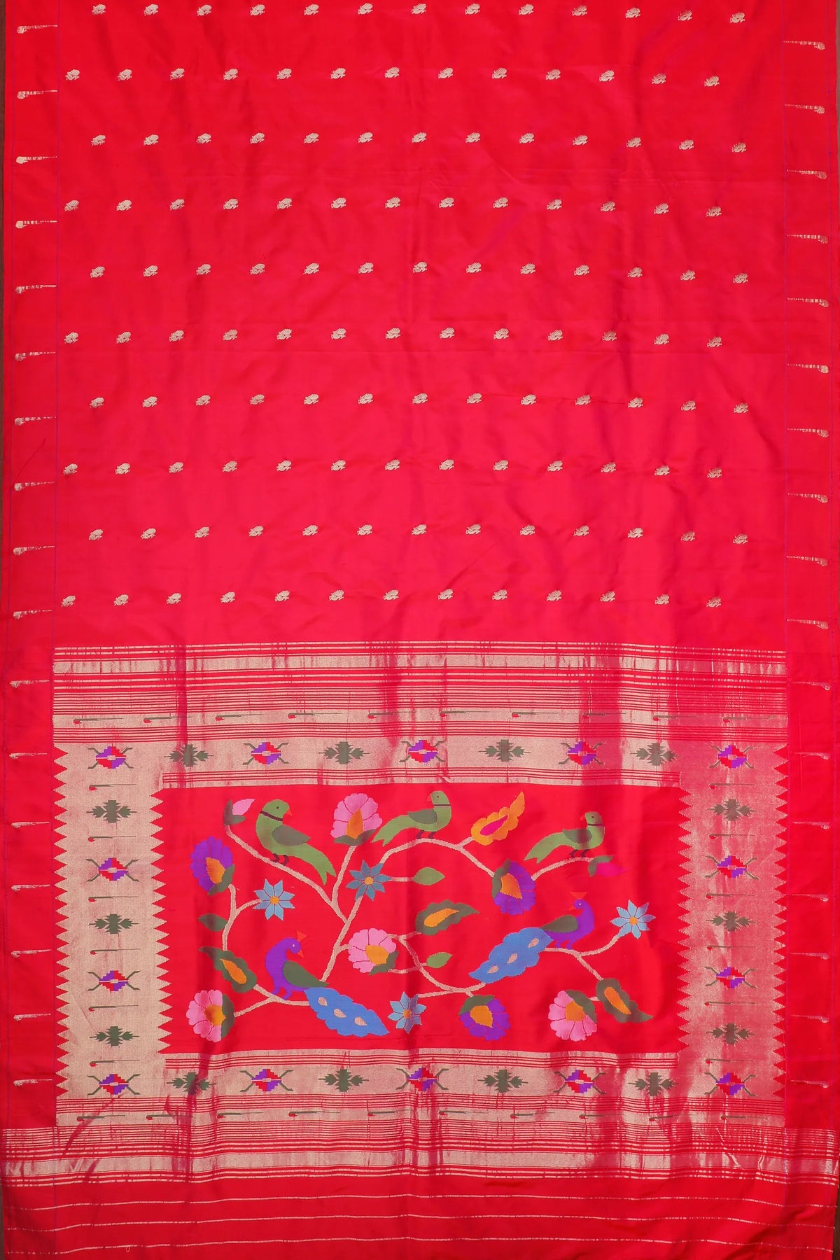 Raani Pink Handlloom Silk by Silk Paithani Saree