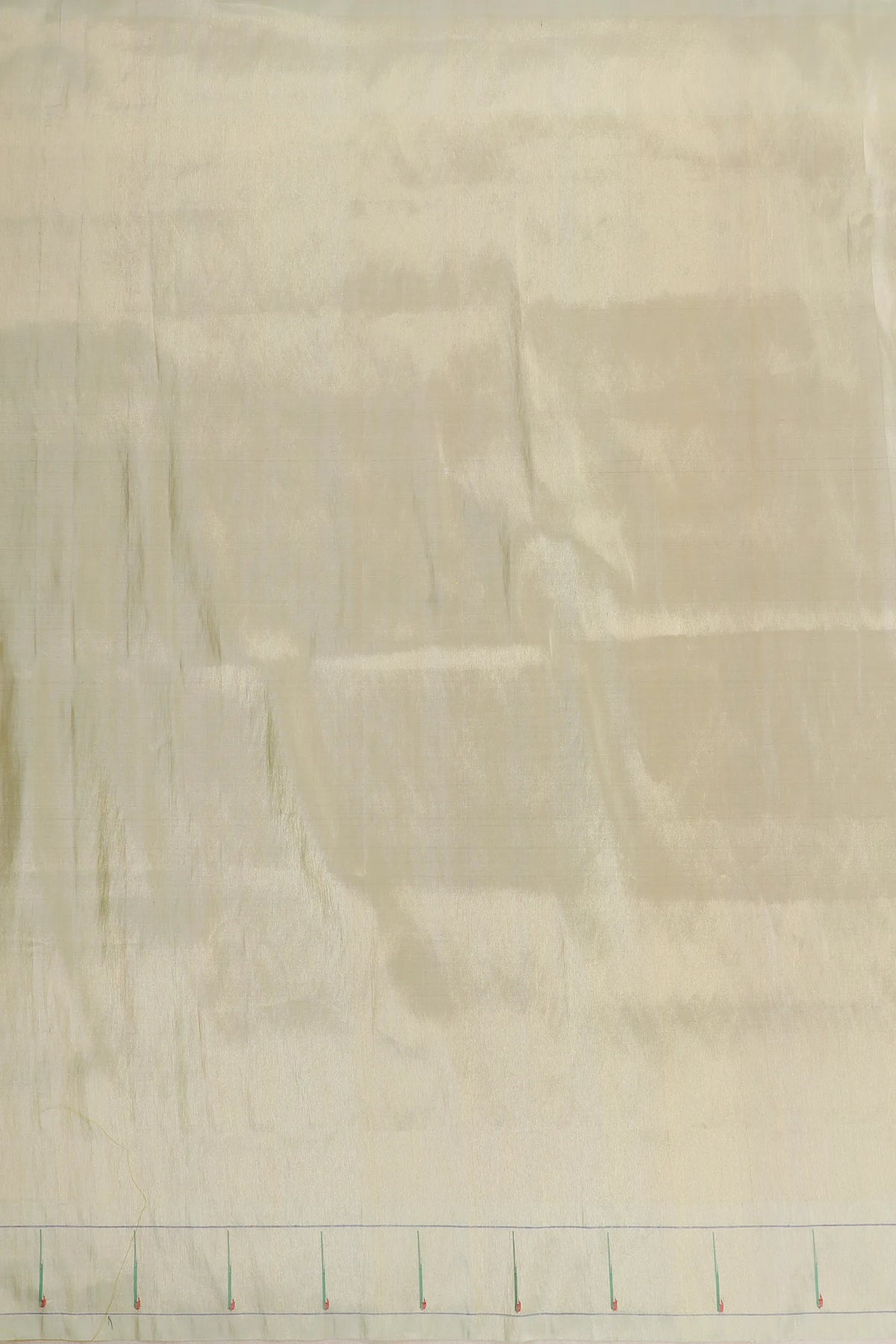 Ivory Pure Silk Handloom Tissue Paithani Saree