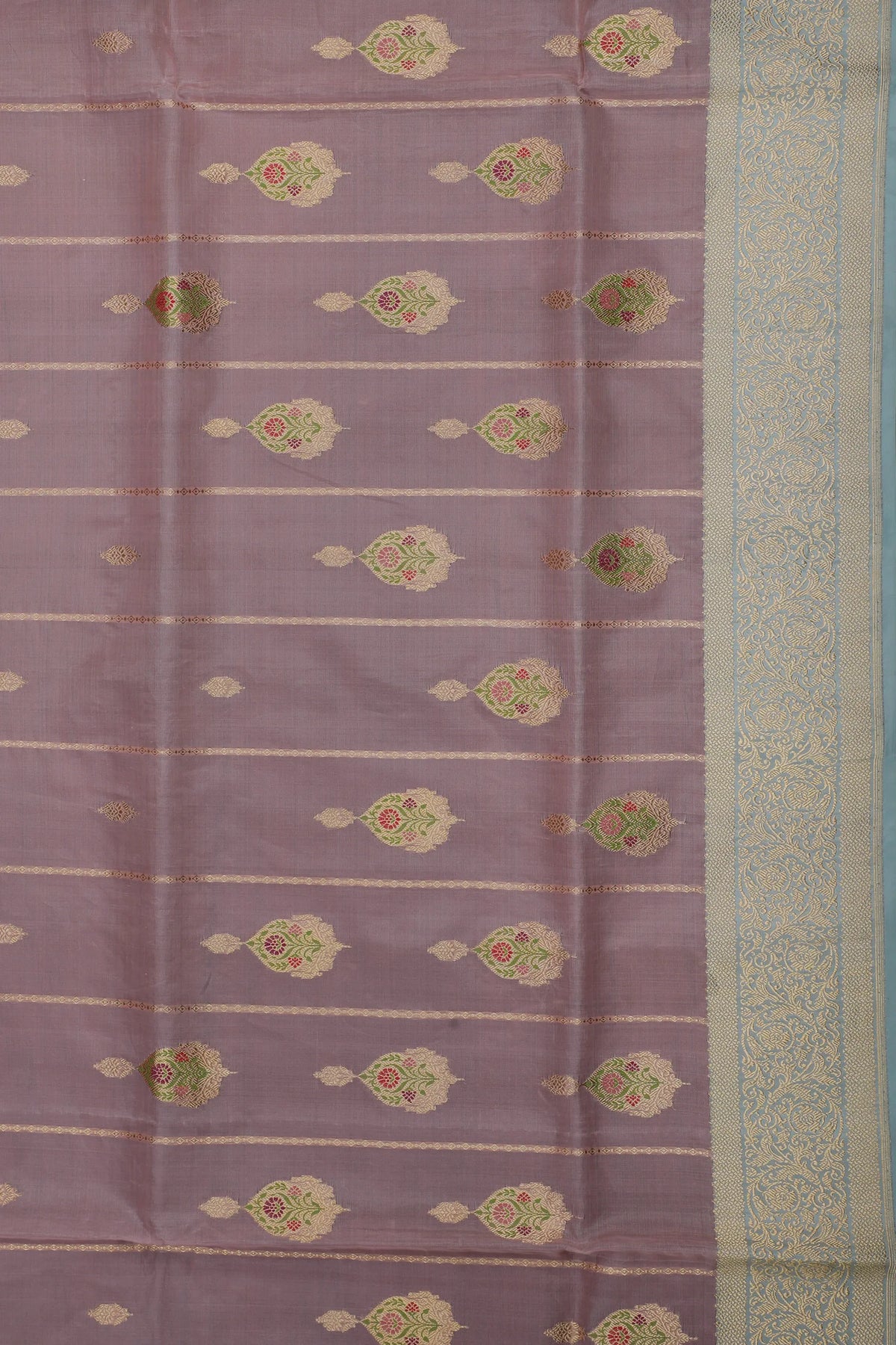 Baby Pink Handloom Benarasi Kora Silk Saree