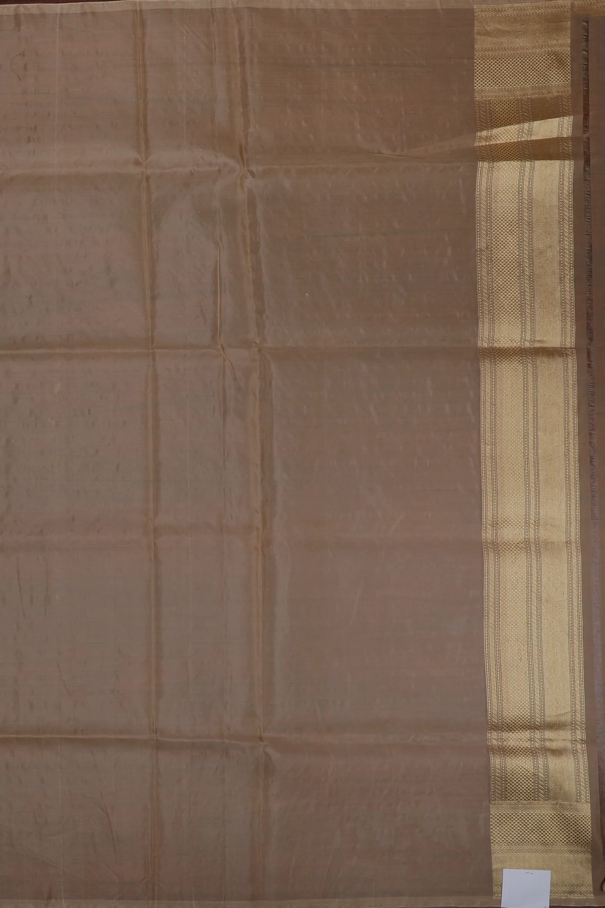 Ivory Handloom Benarasi Kora Silk Saree