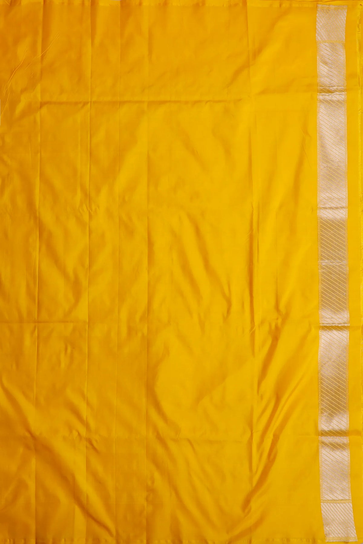 Lemon Yellow Handloom Benarasi Katan Silk Saree