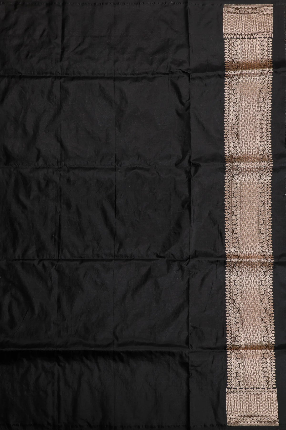 Black Benarasi Katan Pure Silk Saree