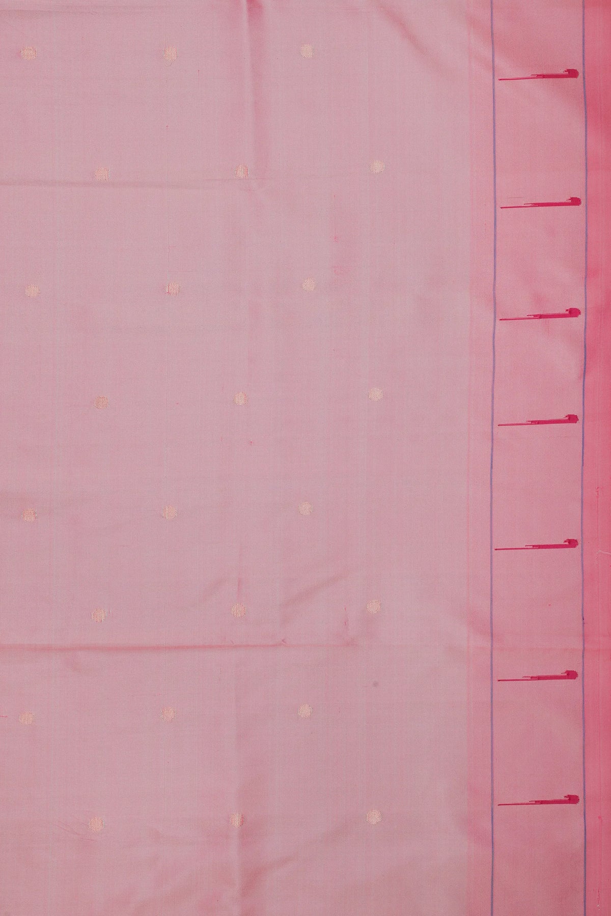 Baby Pink Handlloom Silk by Silk Paithani Saree