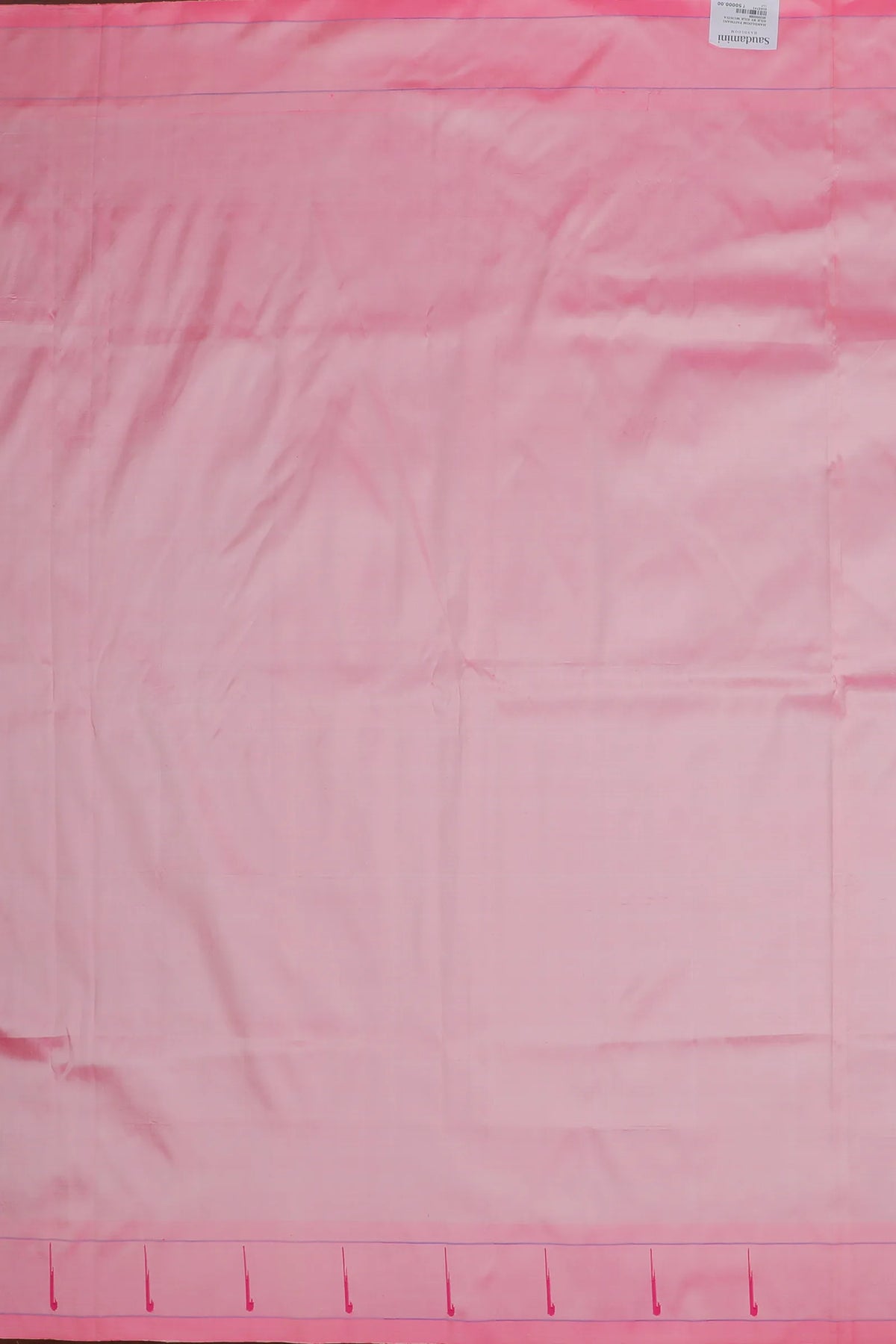Baby Pink Handlloom Silk by Silk Paithani Saree