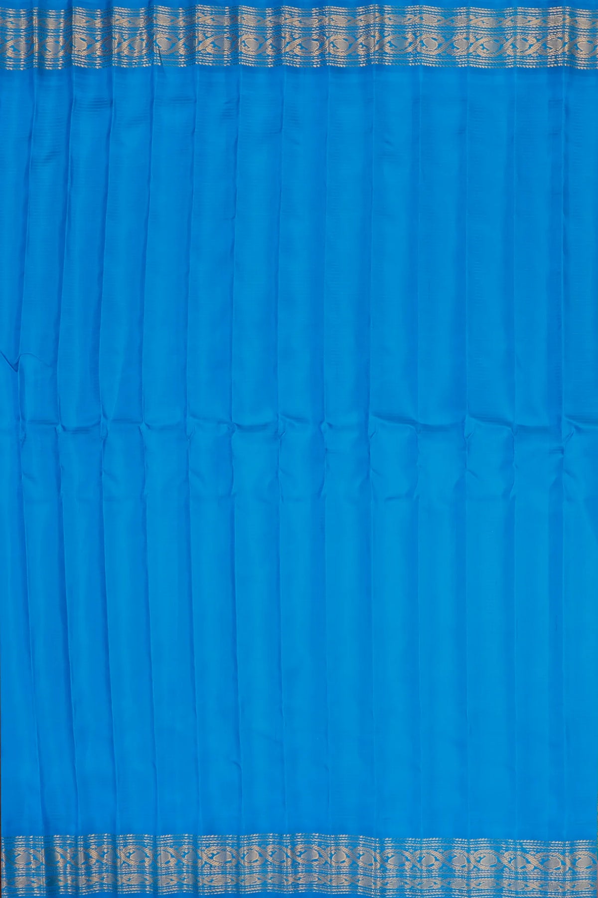 Sea Blue Handloom Pure Silk Gadwal Saree