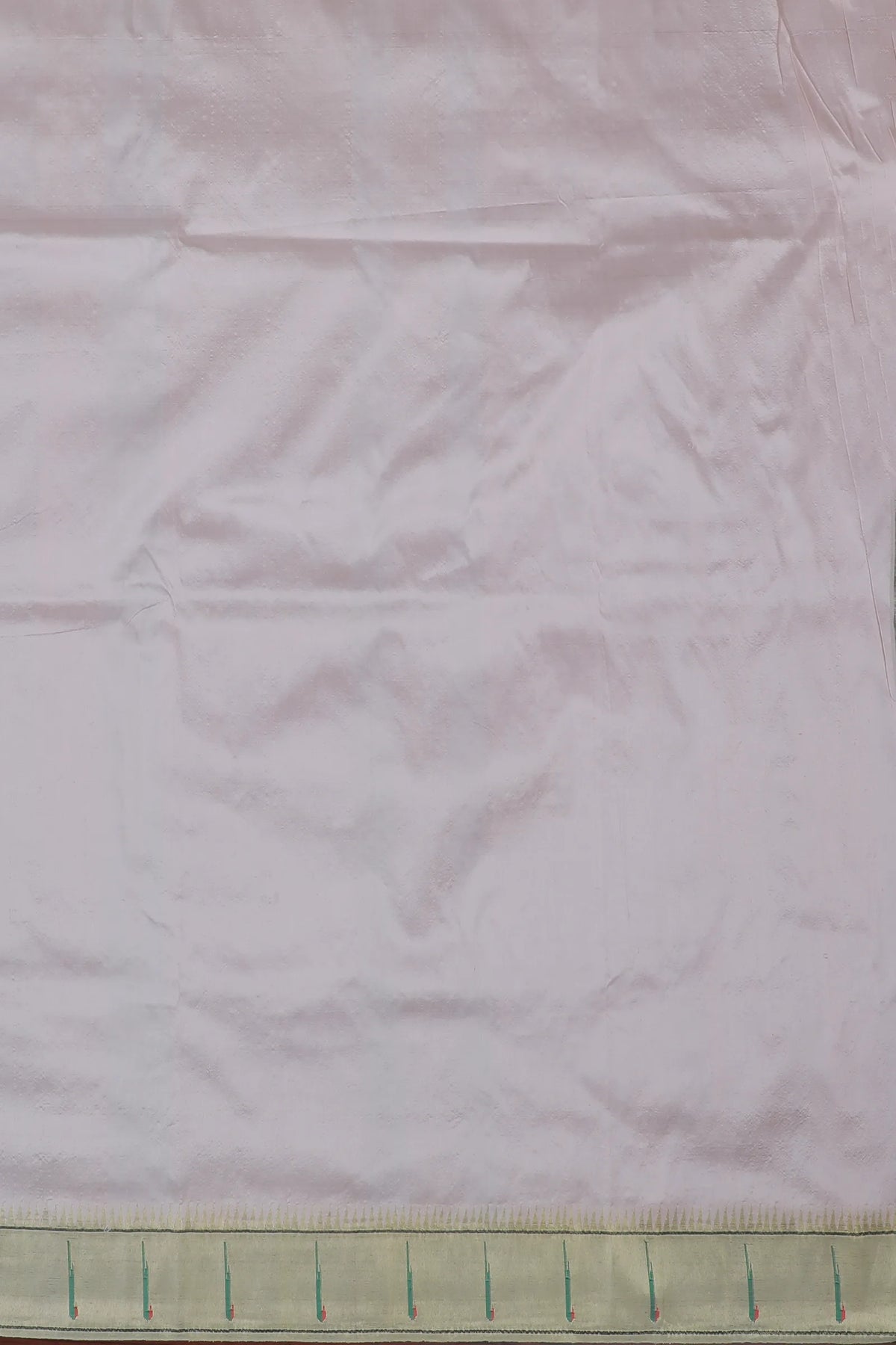 Baby Pink Handloom Pure Silk Muniya Paithani Saree